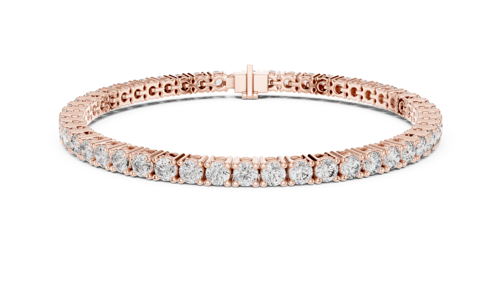 Clarion Signature Round Diamond Tennis Bracelet
