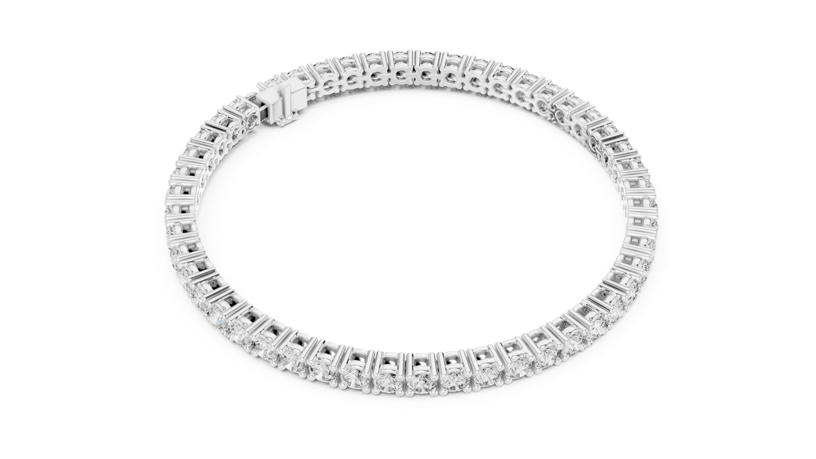 Clarion Signature Round Diamond Tennis Bracelet