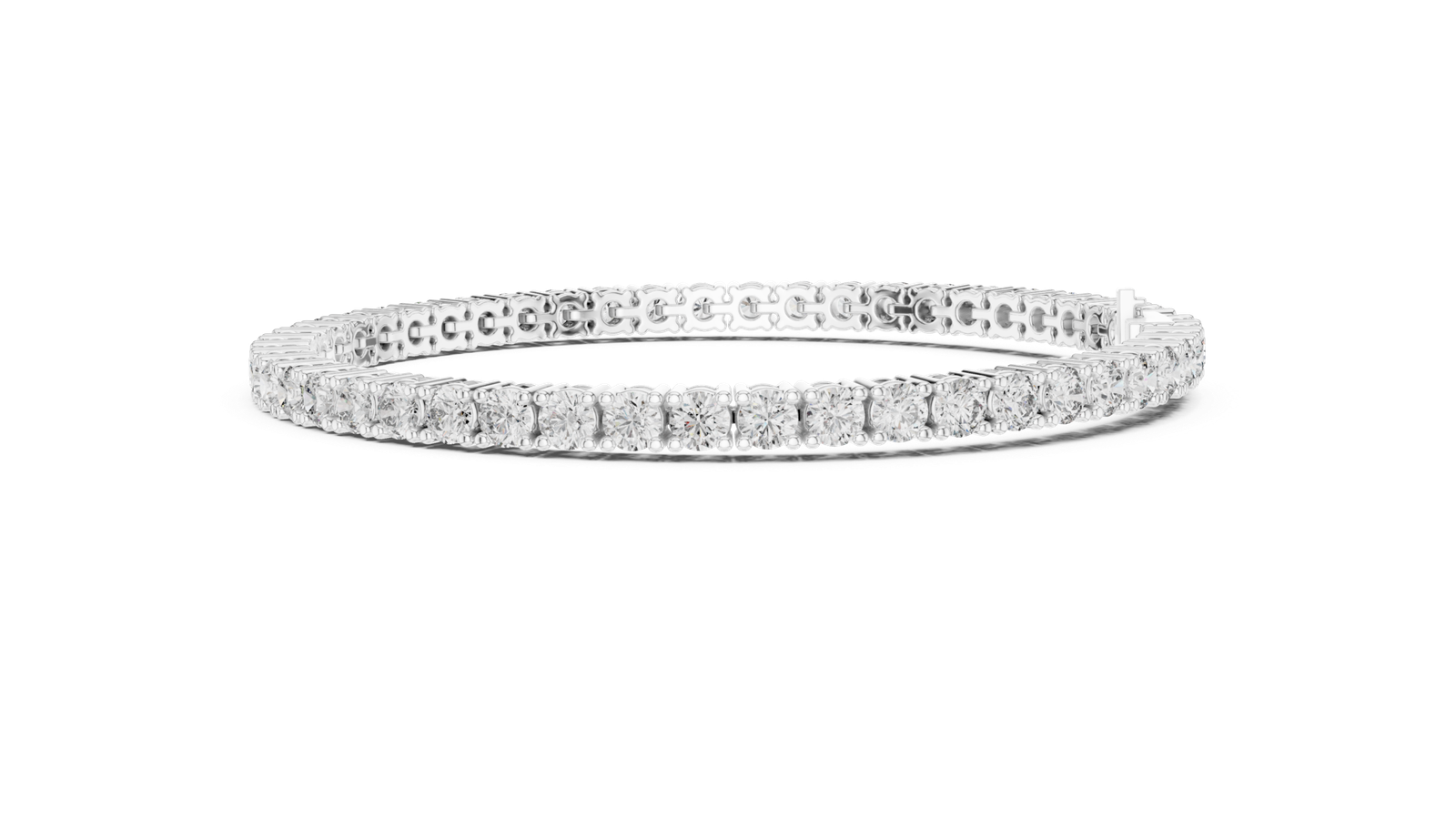 Clarion Signature Round Diamond Tennis Bracelet