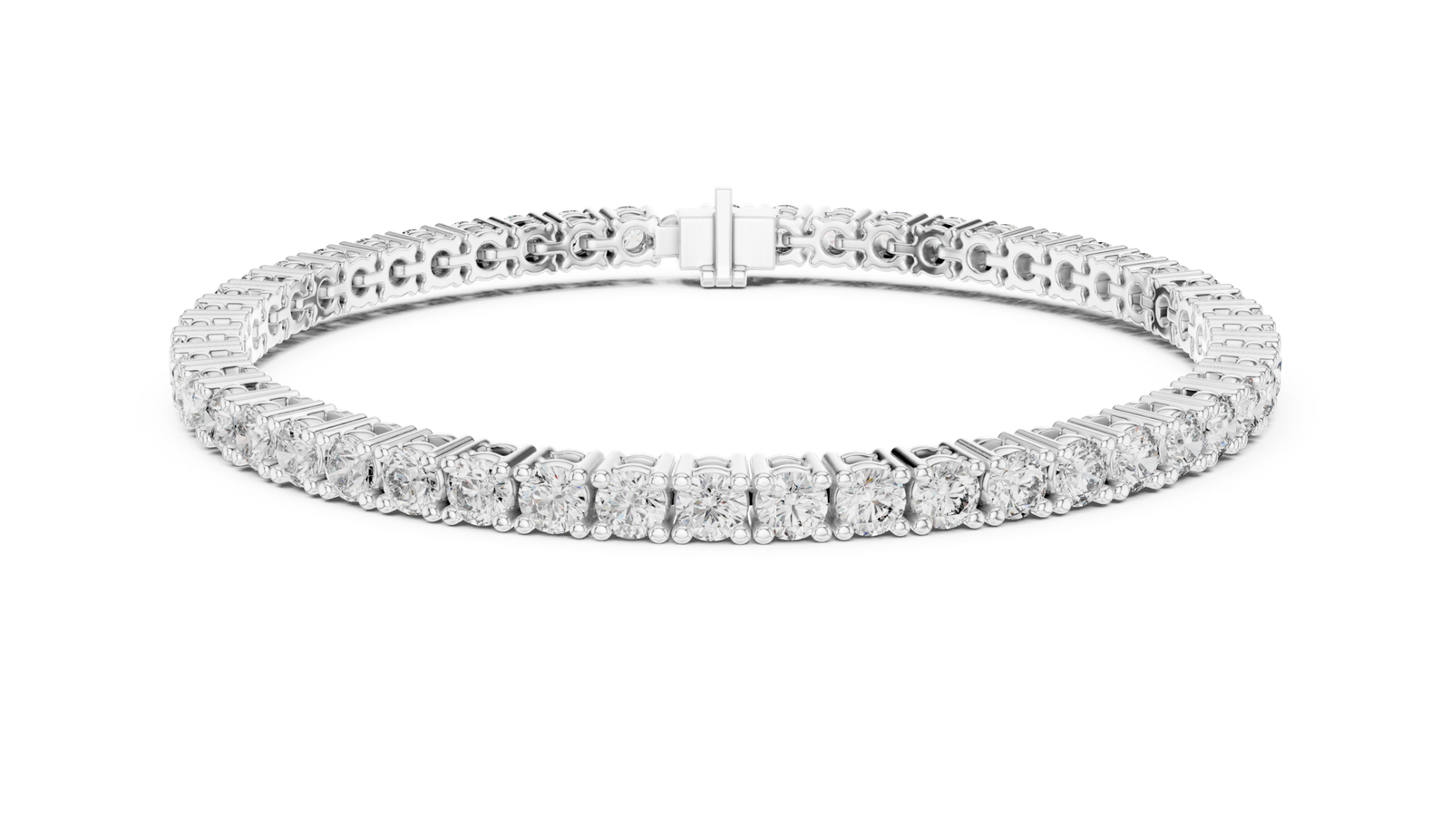 Clarion Signature Round Diamond Tennis Bracelet