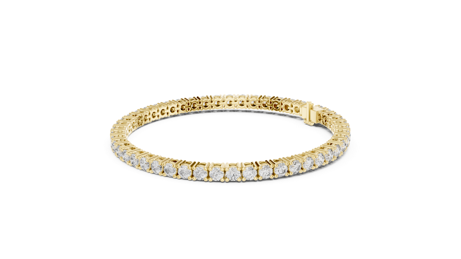 Clarion Signature Round Diamond Tennis Bracelet