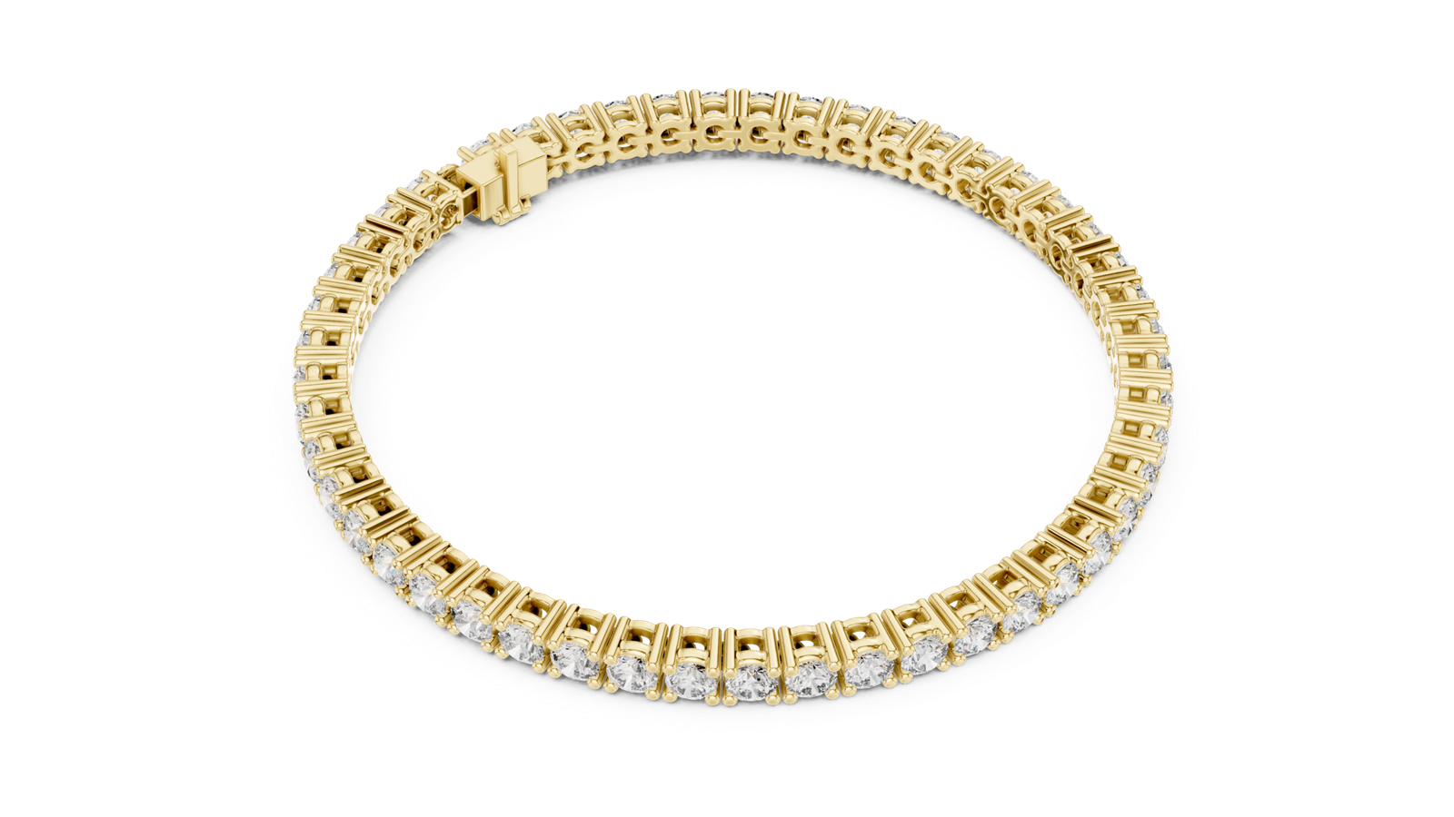 Clarion Signature Round Diamond Tennis Bracelet