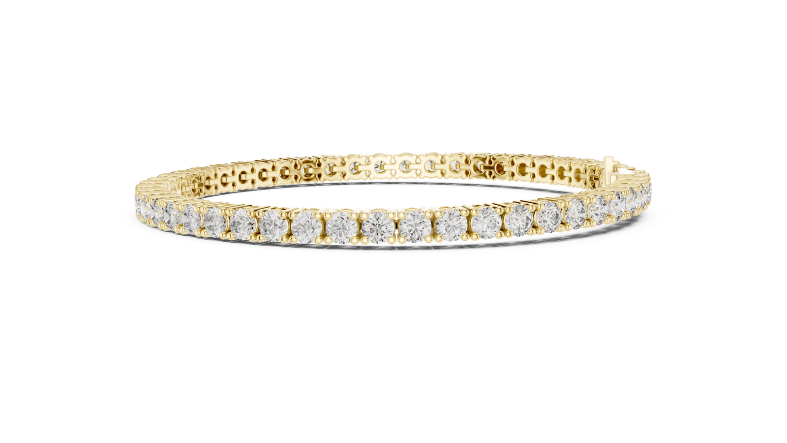 Clarion Signature Round Diamond Tennis Bracelet
