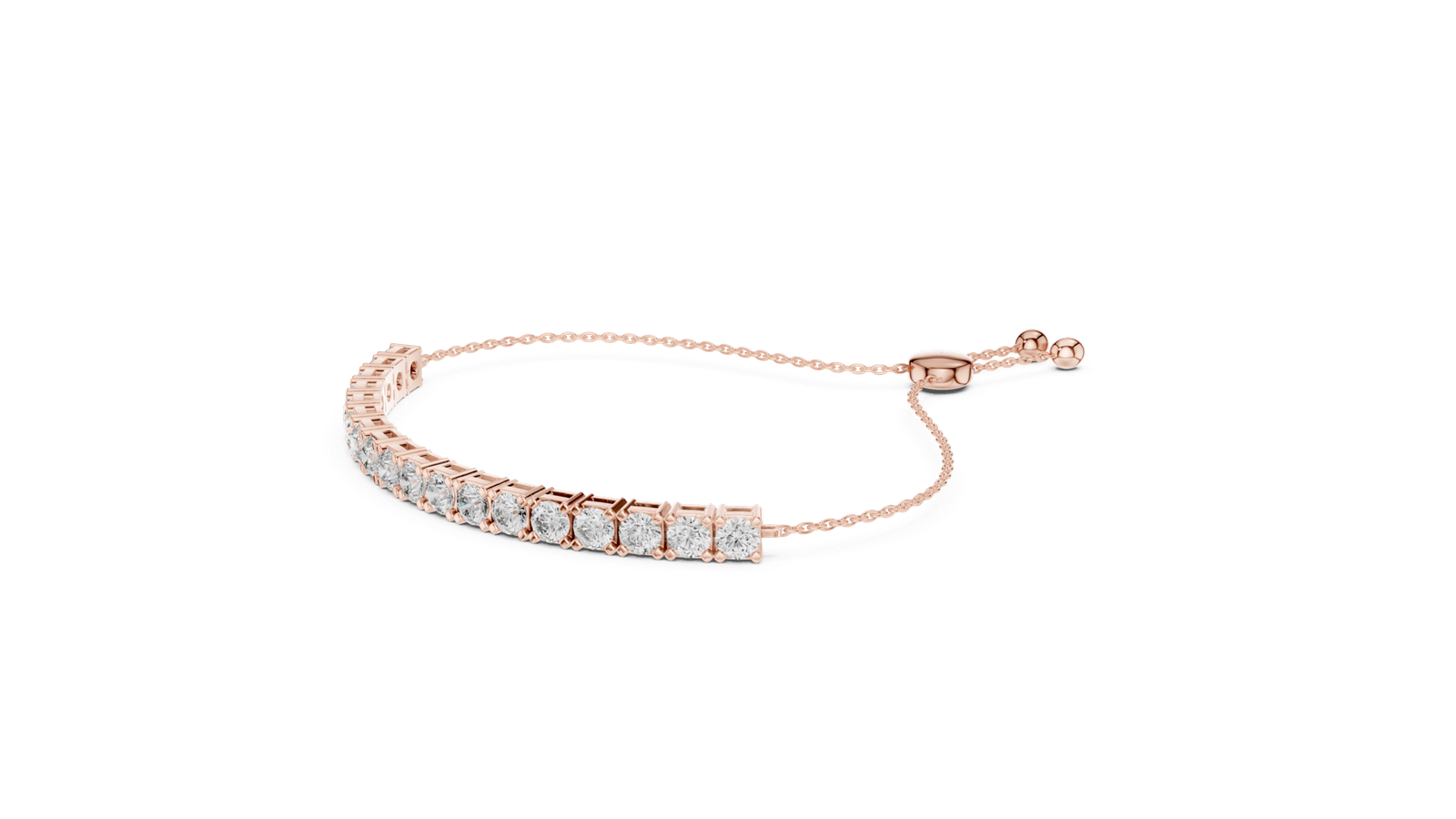 Duchess Adjustable Round Diamond Bracelet