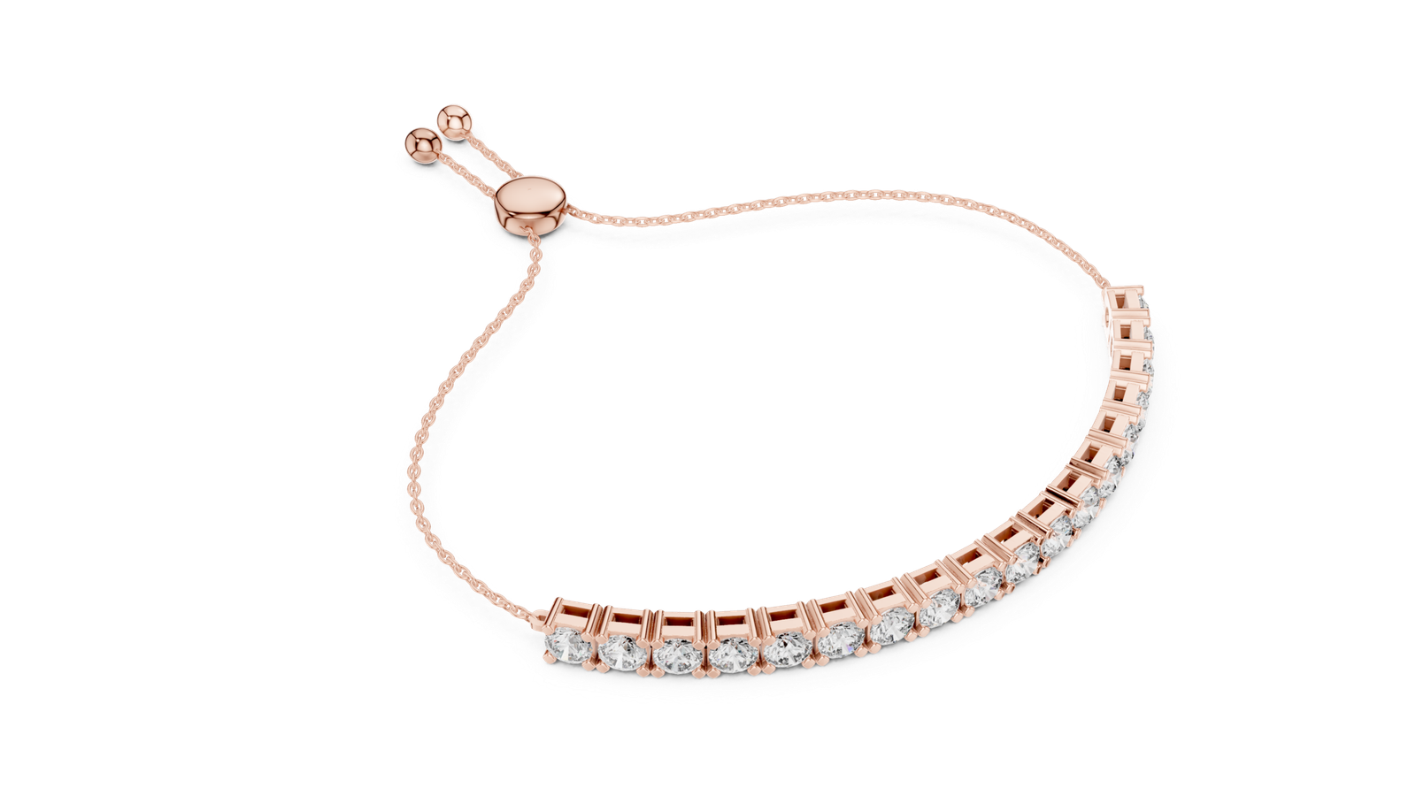 Duchess Adjustable Round Diamond Bracelet