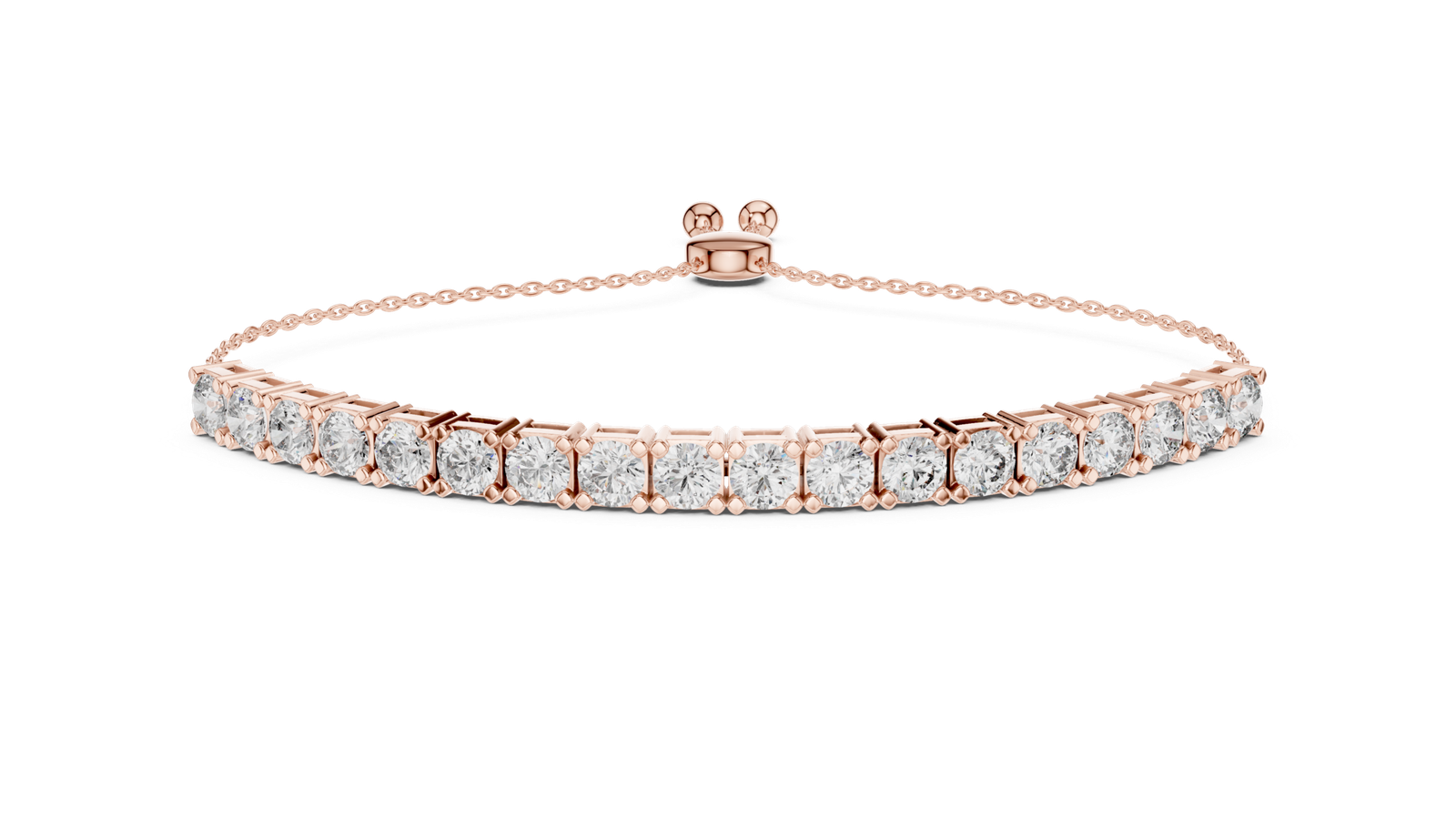 Duchess Adjustable Round Diamond Bracelet