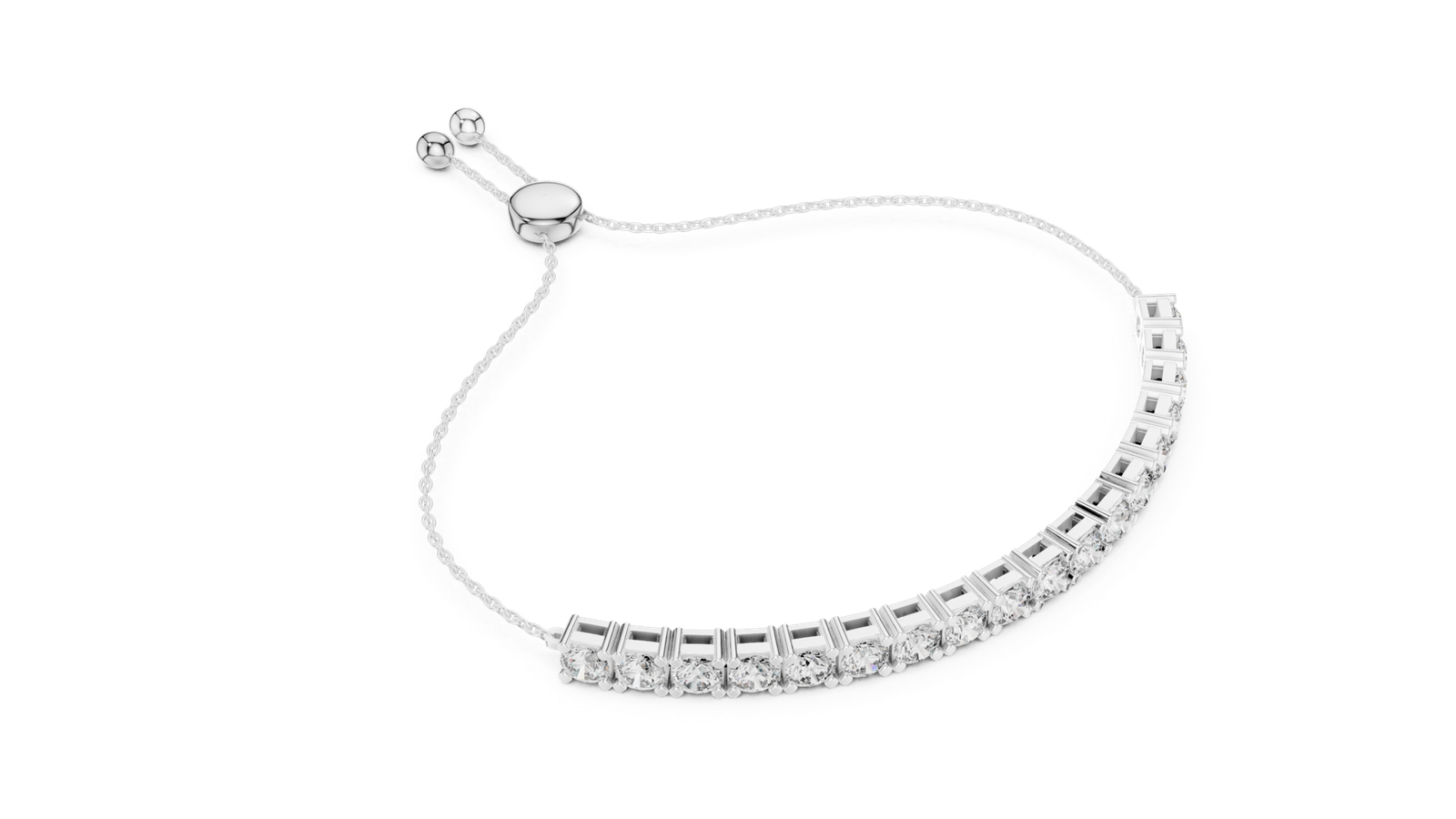 Duchess Adjustable Round Diamond Bracelet