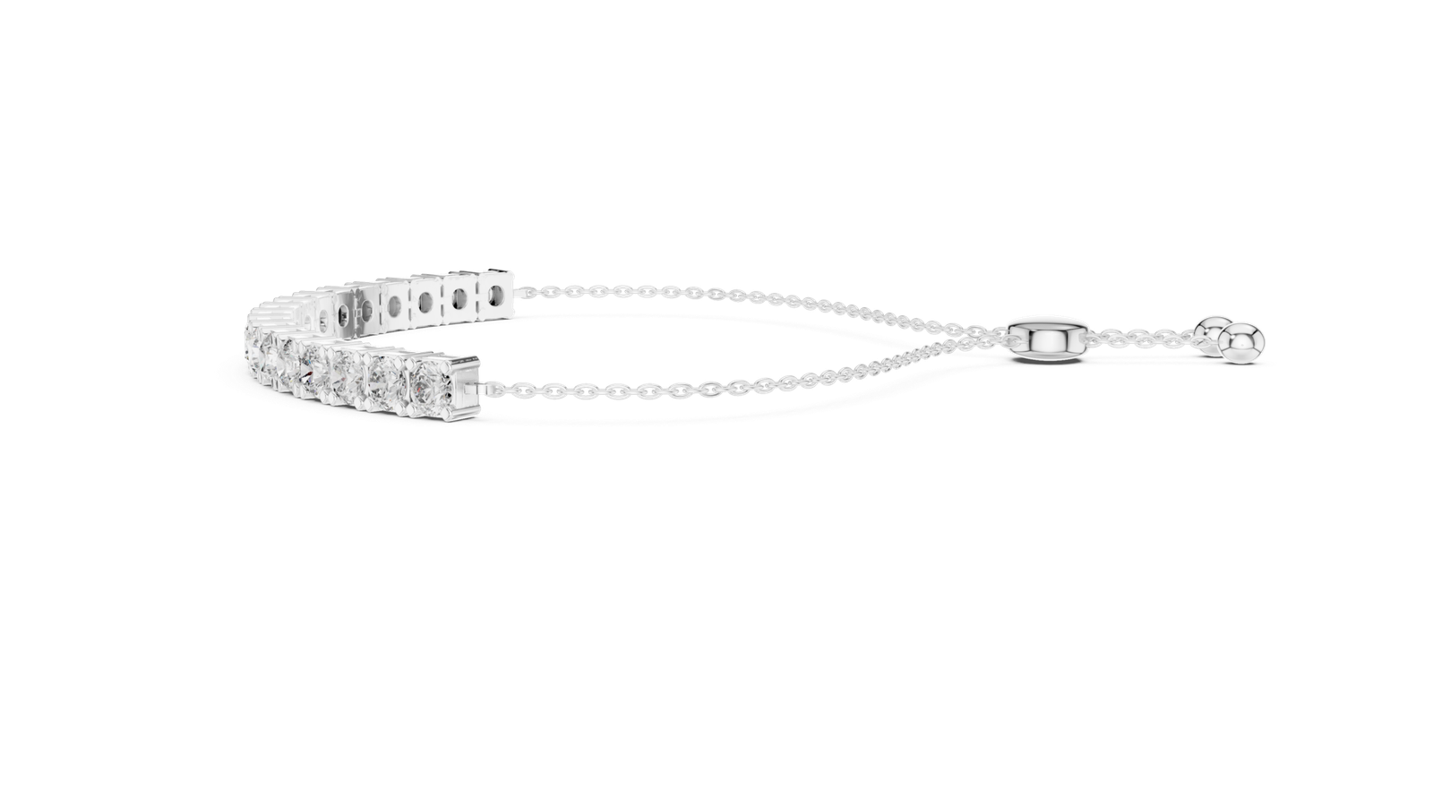 Duchess Adjustable Round Diamond Bracelet