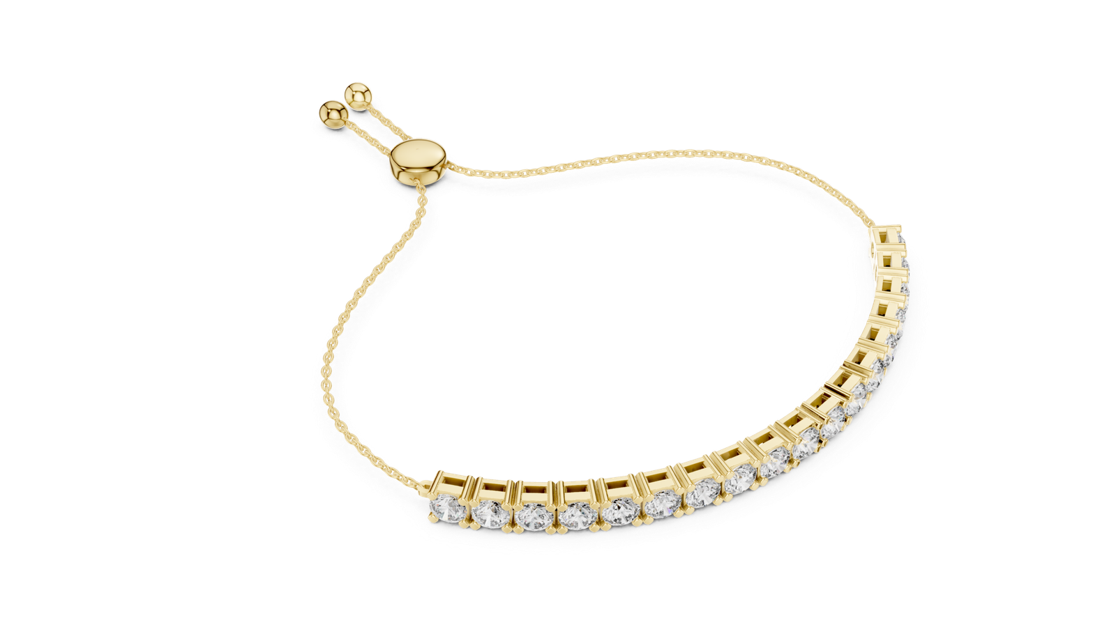Duchess Adjustable Round Diamond Bracelet