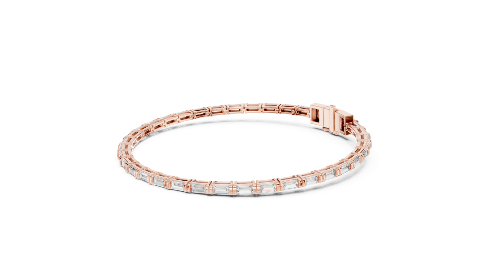 Céleste Baguette Diamond Tennis Bracelet