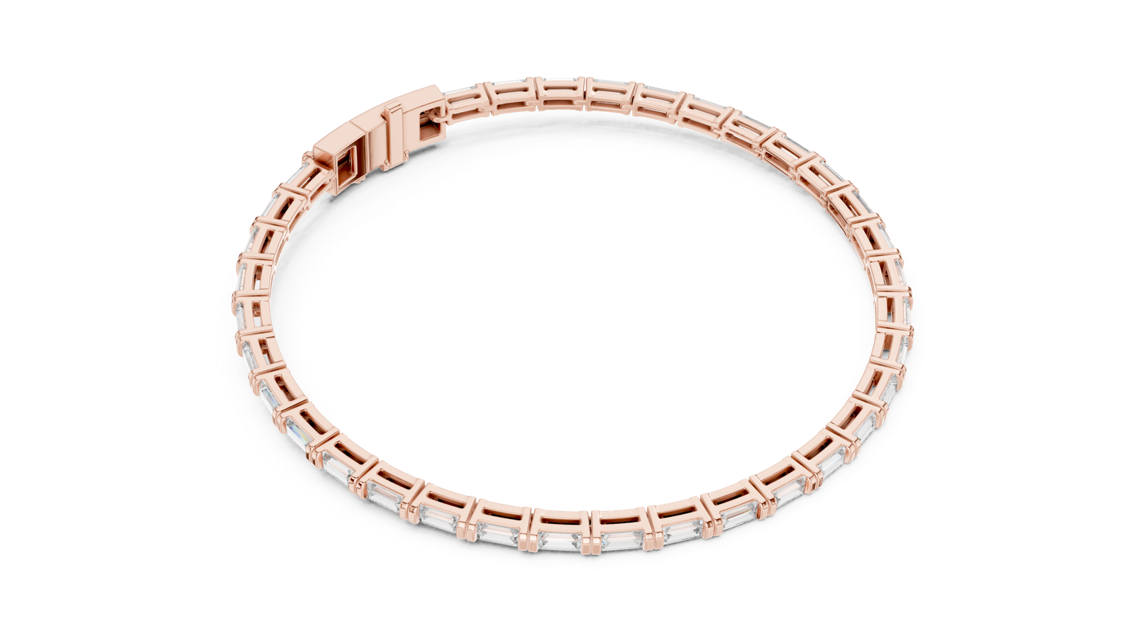 Céleste Baguette Diamond Tennis Bracelet