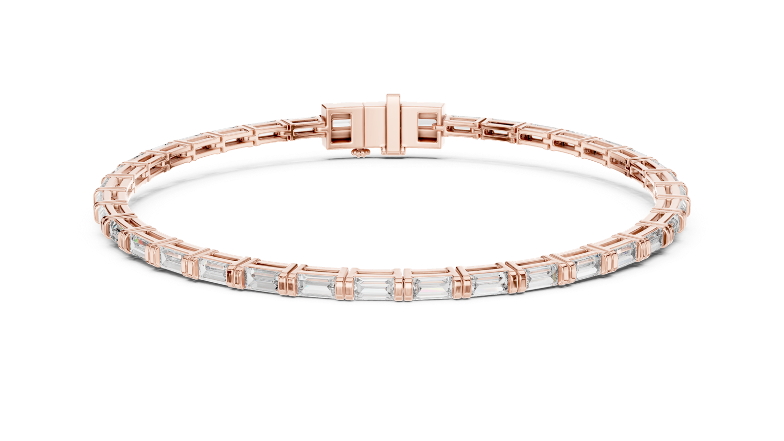 Céleste Baguette Diamond Tennis Bracelet