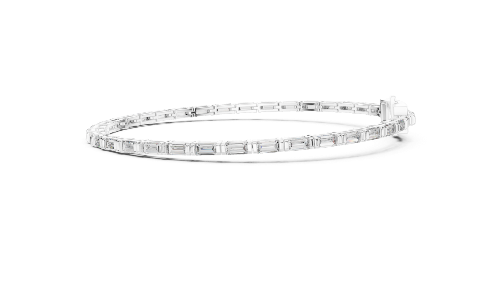 Céleste Baguette Diamond Tennis Bracelet