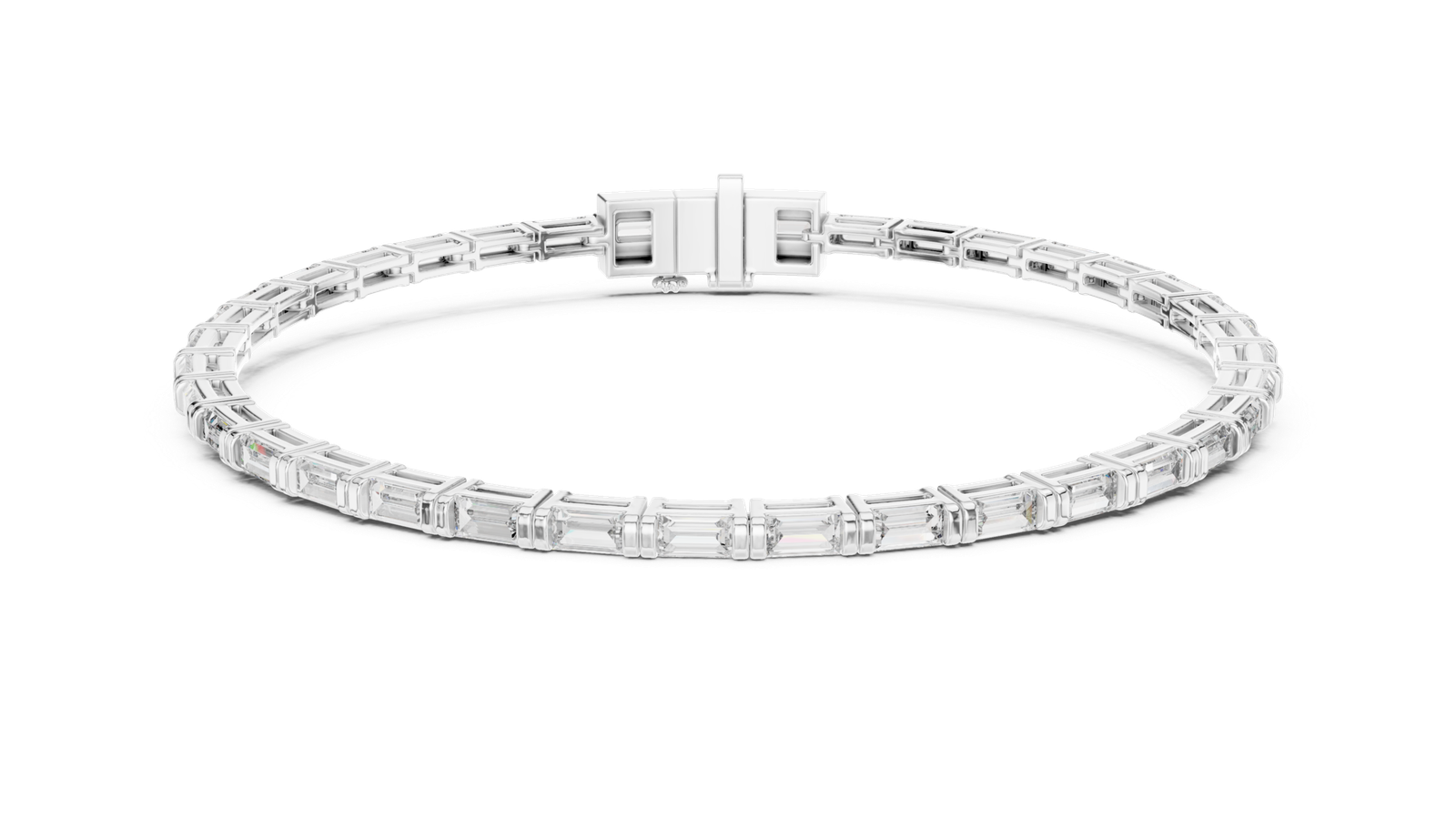 Céleste Baguette Diamond Tennis Bracelet