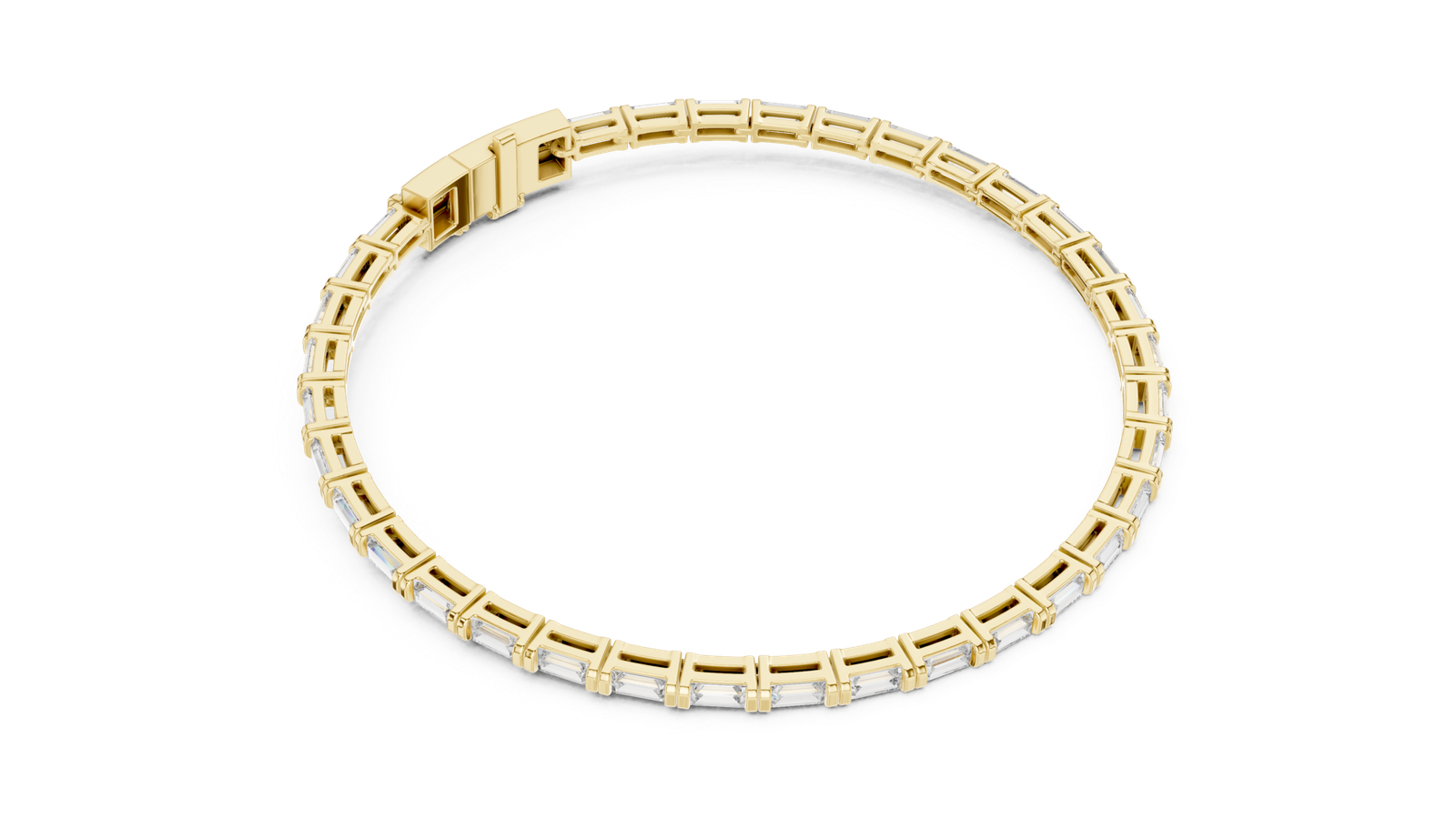 Céleste Baguette Diamond Tennis Bracelet