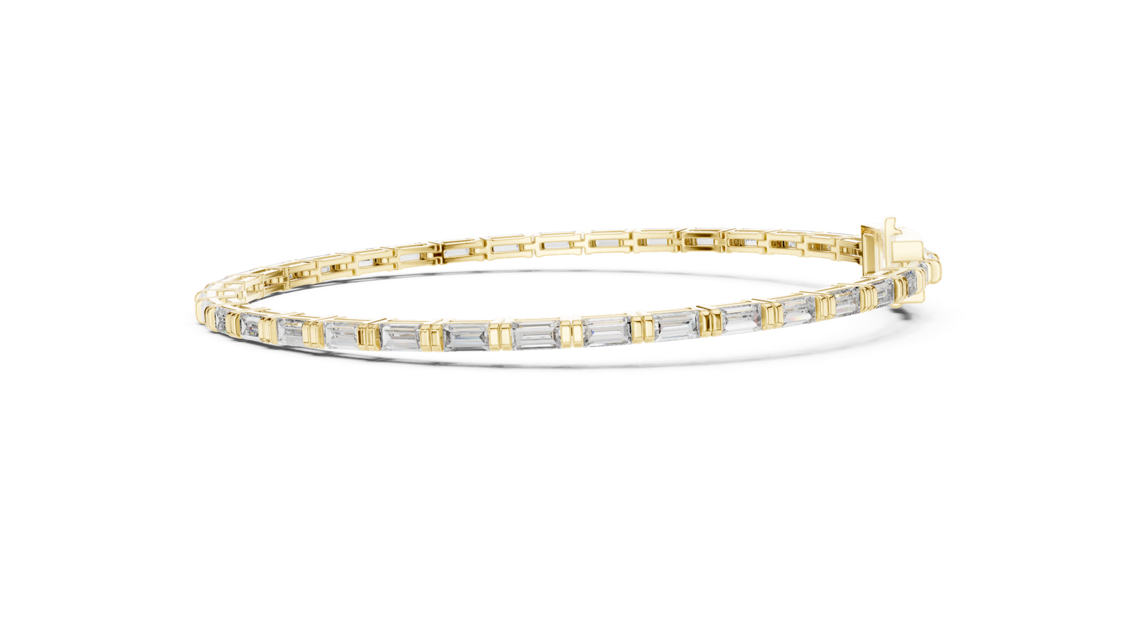 Céleste Baguette Diamond Tennis Bracelet