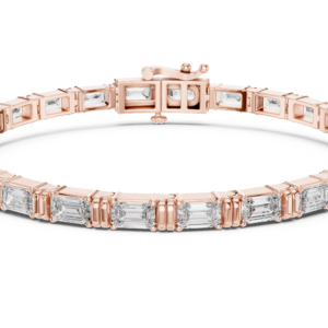 Valentina Emerald Cut Diamond Tennis Bracelet
