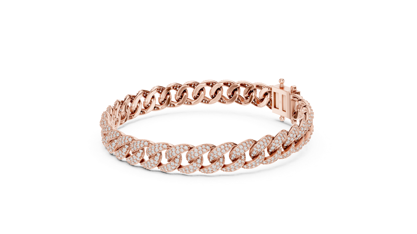 Grand Lumière Cuban Link Pavé Diamond Bracelet