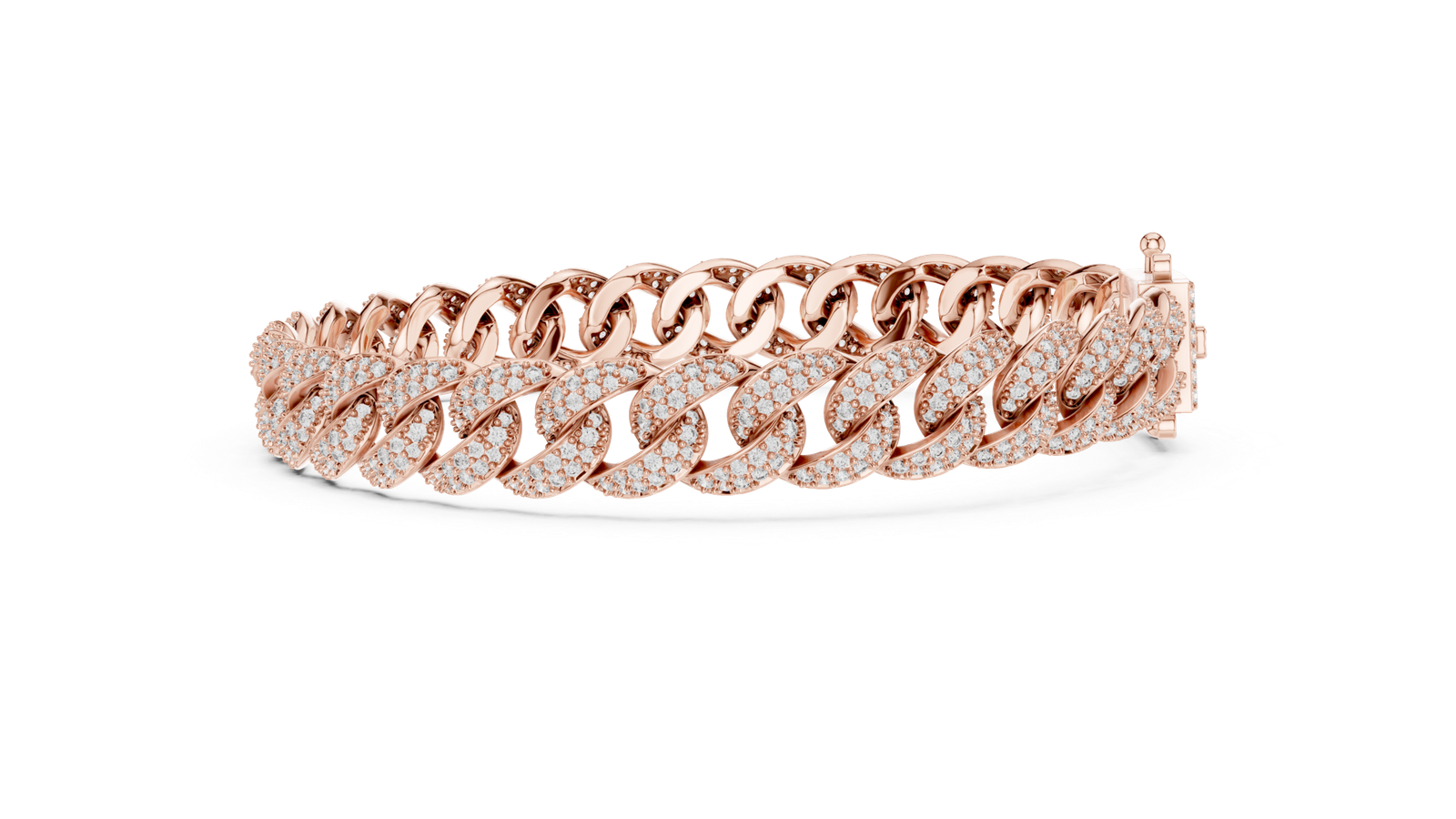Grand Lumière Cuban Link Pavé Diamond Bracelet
