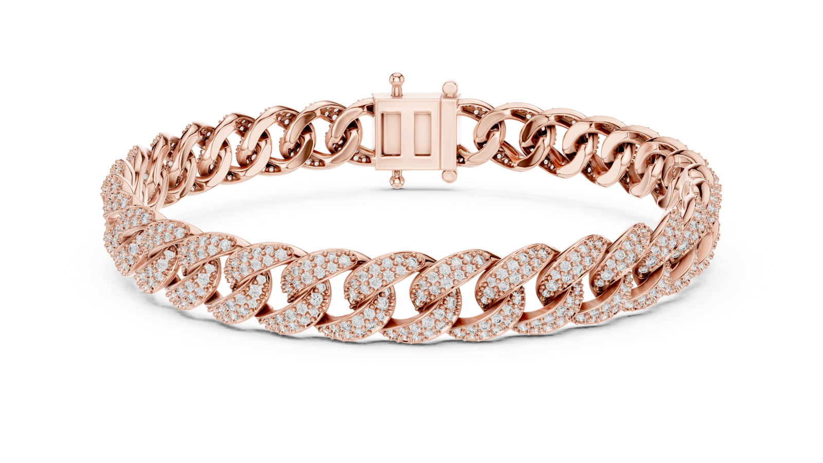 Grand Lumière Cuban Link Pavé Diamond Bracelet