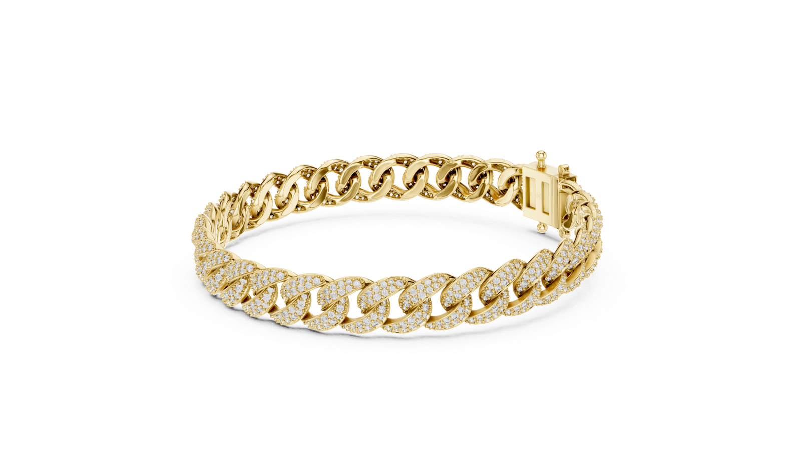 Grand Lumière Cuban Link Pavé Diamond Bracelet