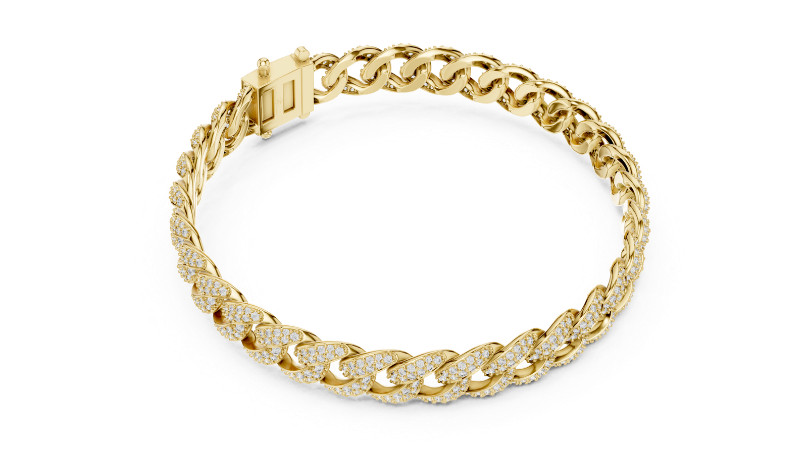 Grand Lumière Cuban Link Pavé Diamond Bracelet