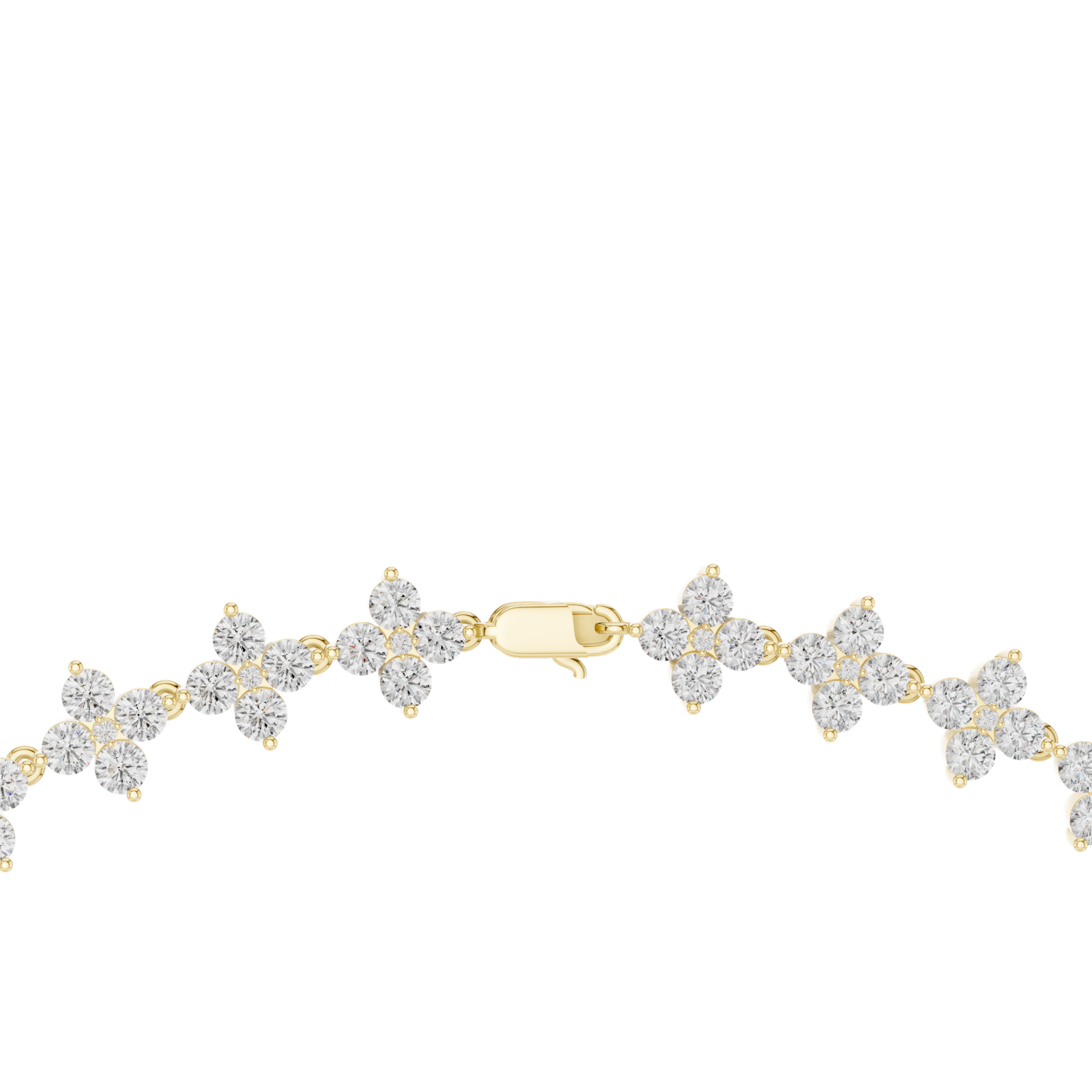 Luxe Round Diamond Tennis Necklace