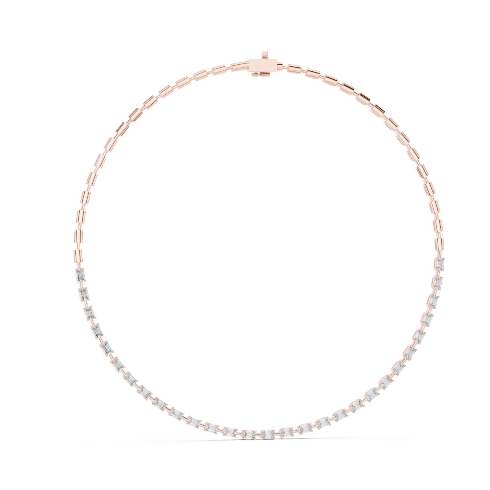 Eternal Emerald Diamond Tennis Necklace