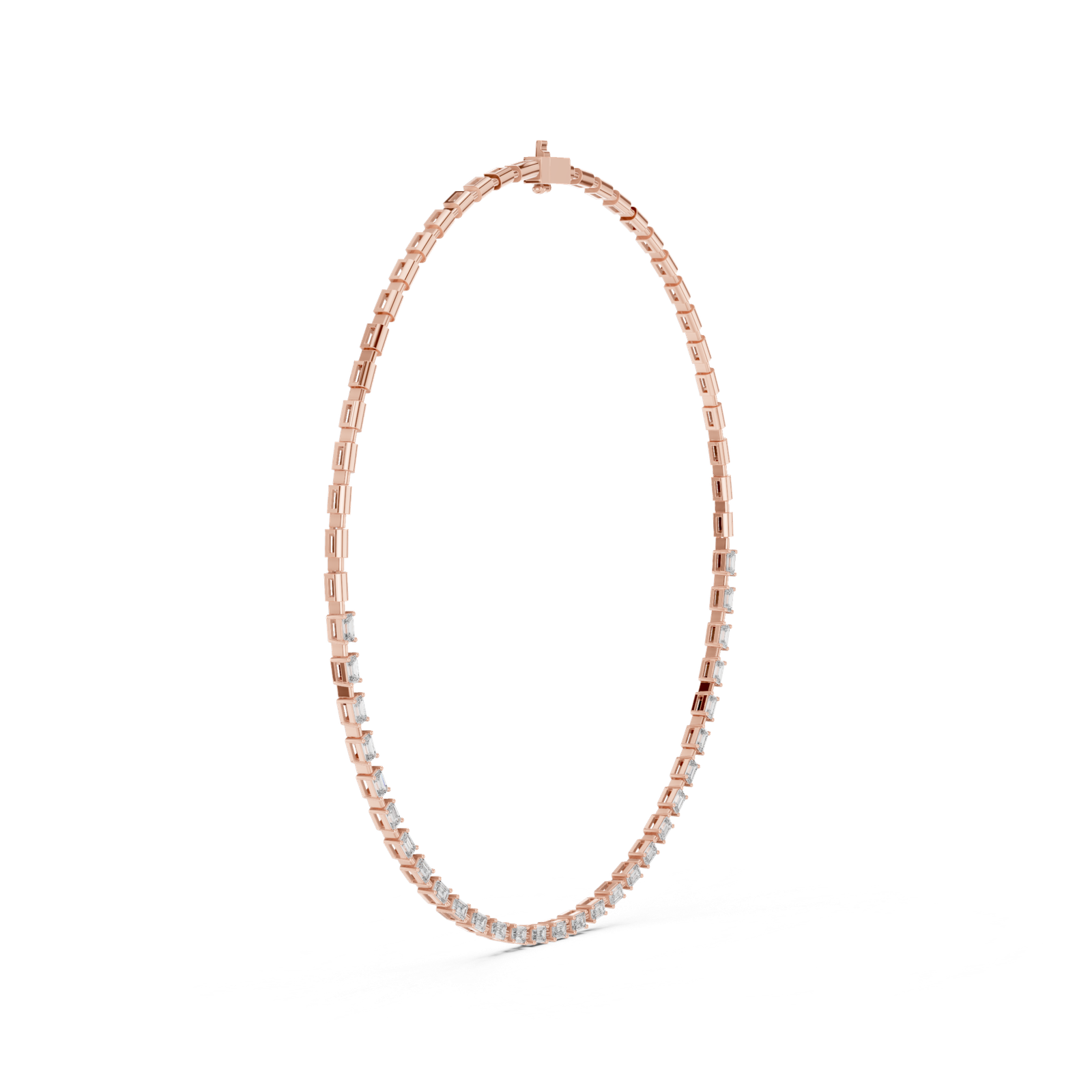 Eternal Emerald Diamond Tennis Necklace