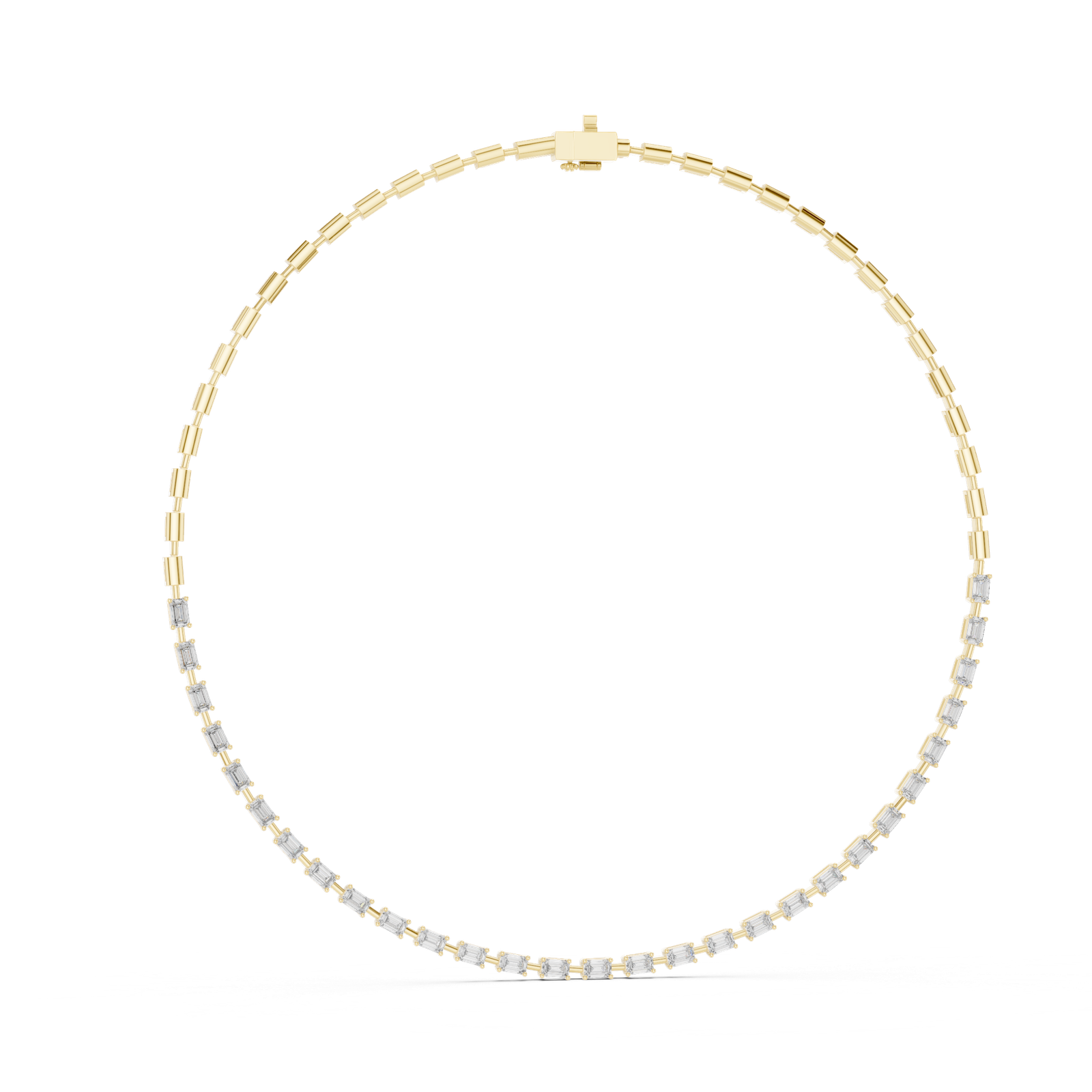 Eternal Emerald Diamond Tennis Necklace