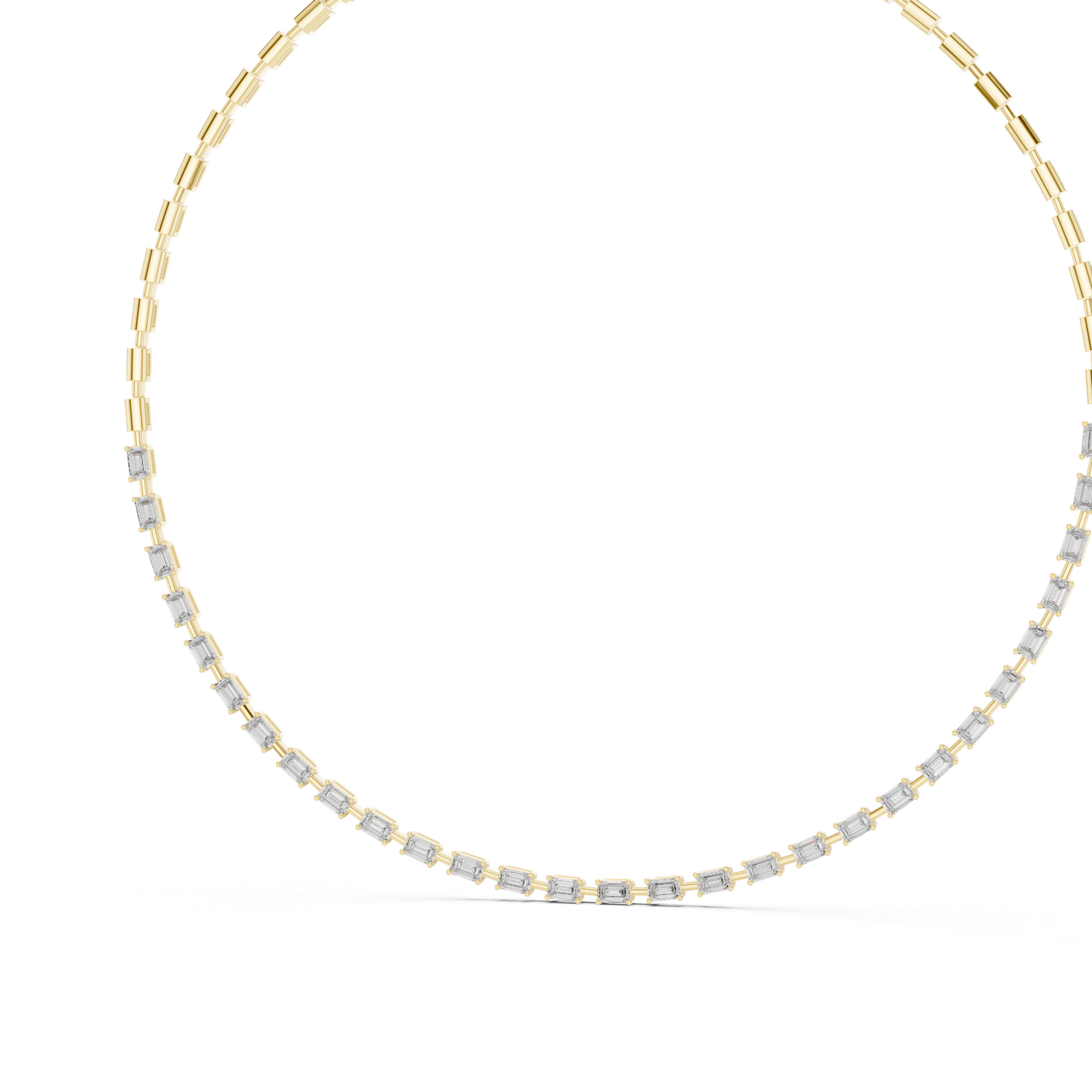 Eternal Emerald Diamond Tennis Necklace
