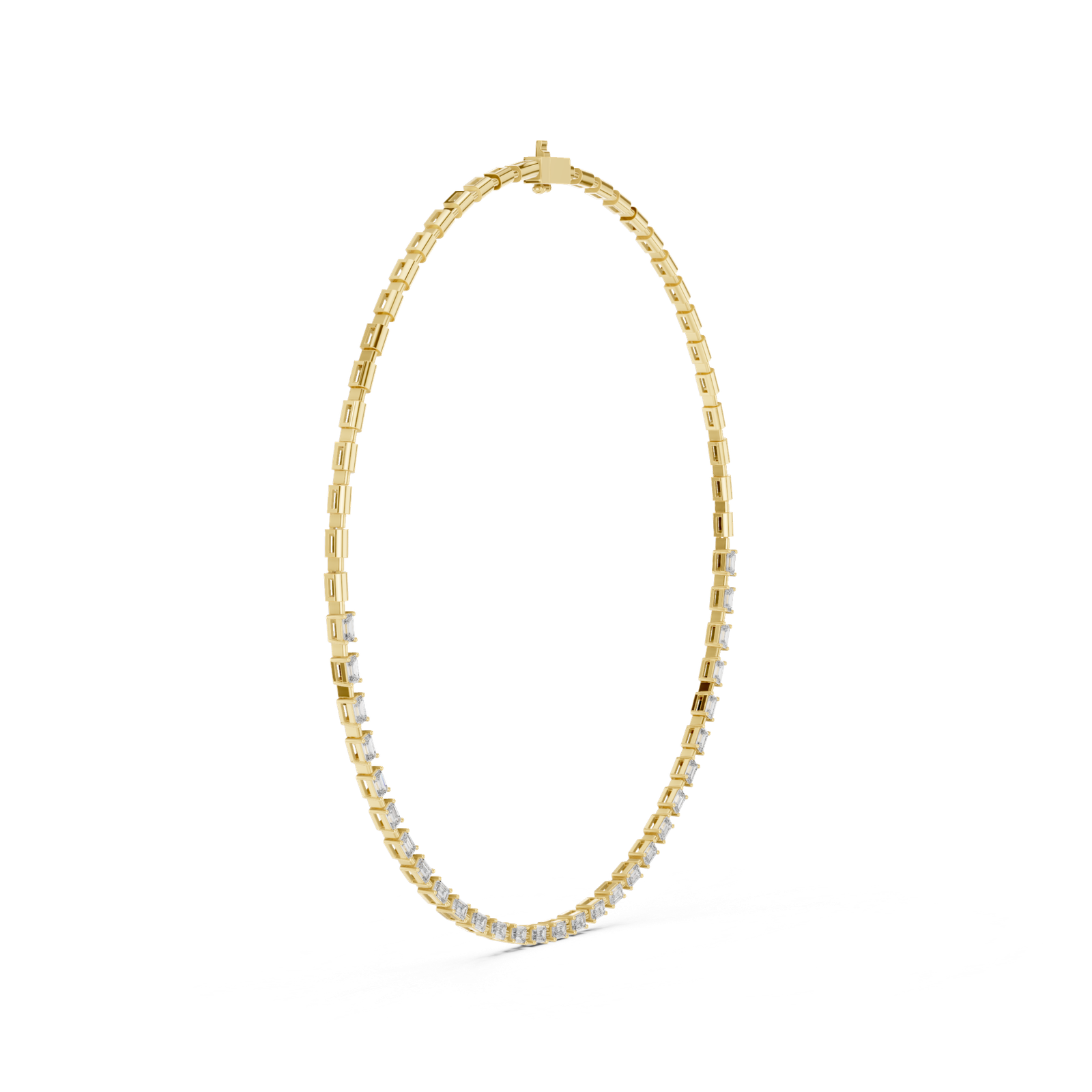 Eternal Emerald Diamond Tennis Necklace