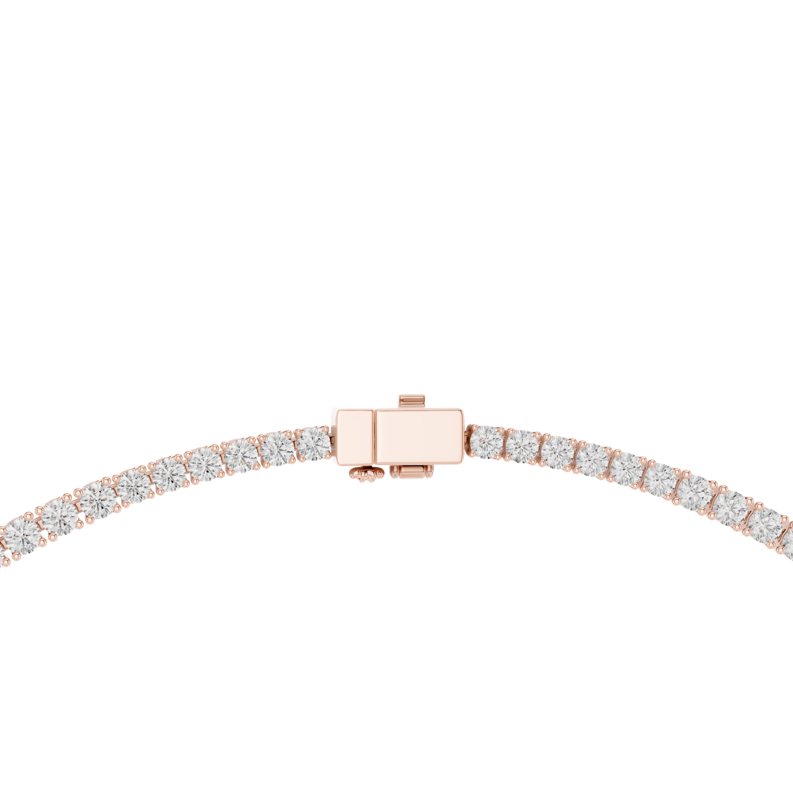 Aurora Oval Diamond Tennis Necklace