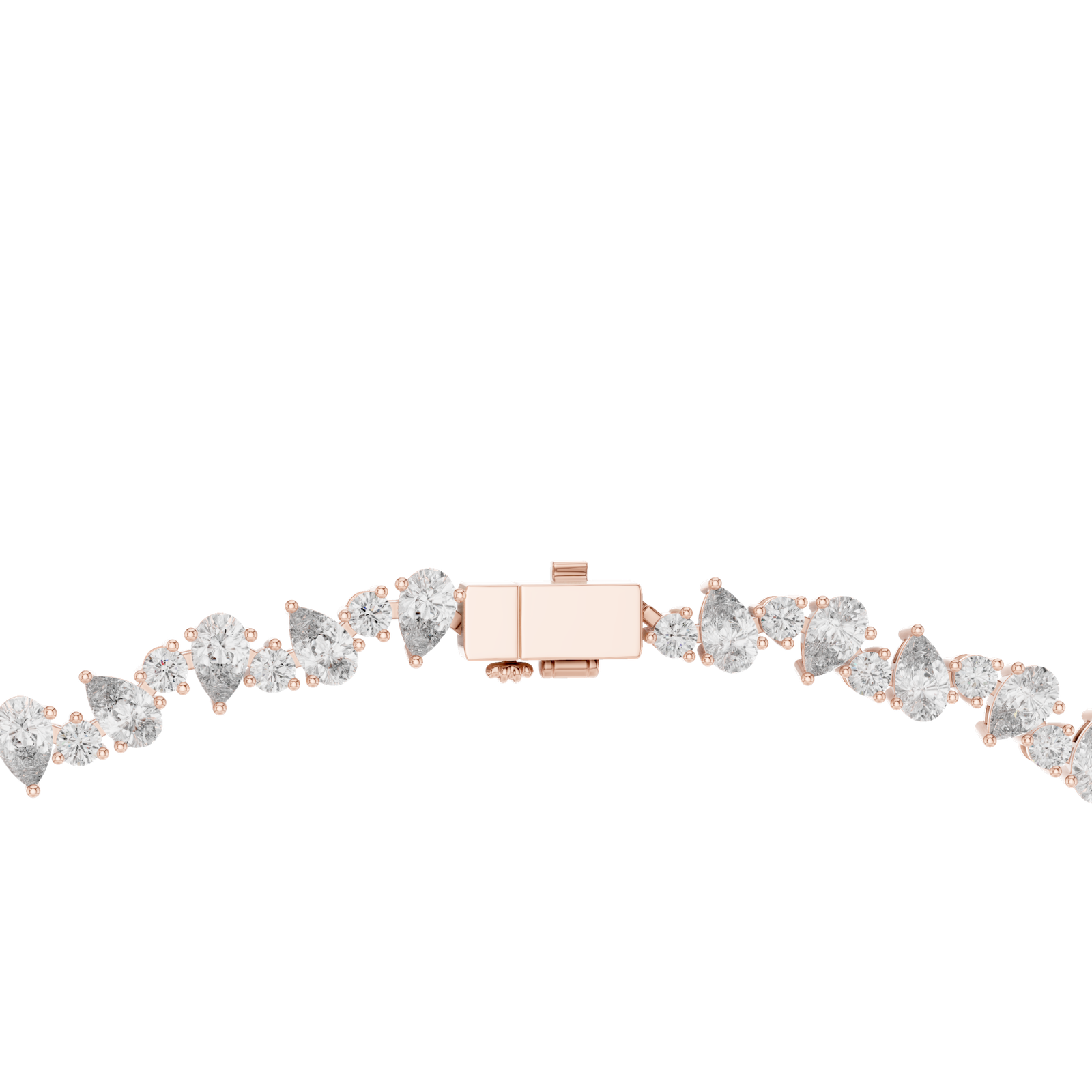 Signature Pear Diamond Tennis Necklace