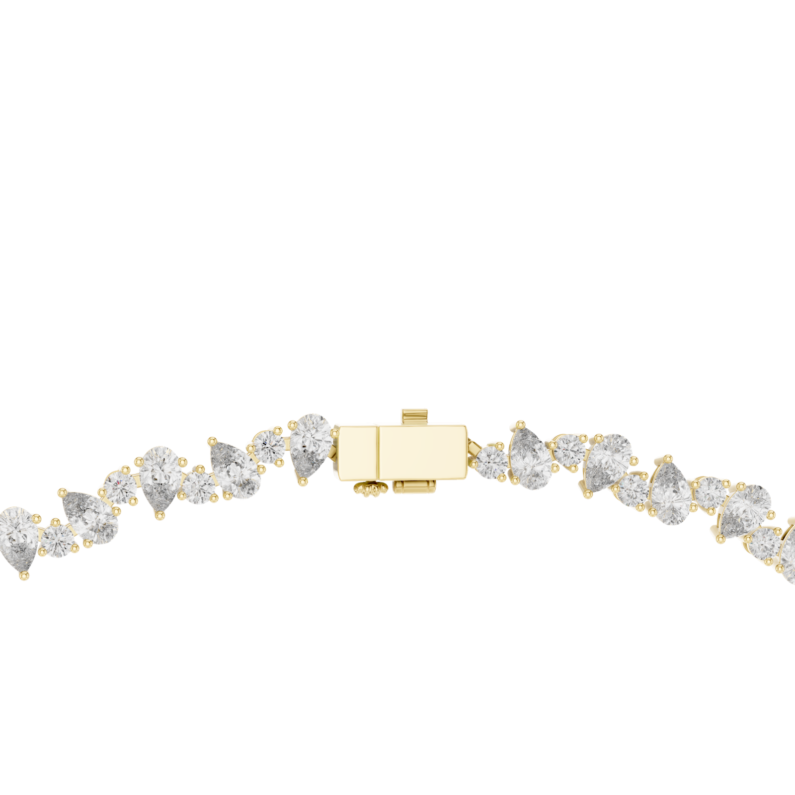 Signature Pear Diamond Tennis Necklace