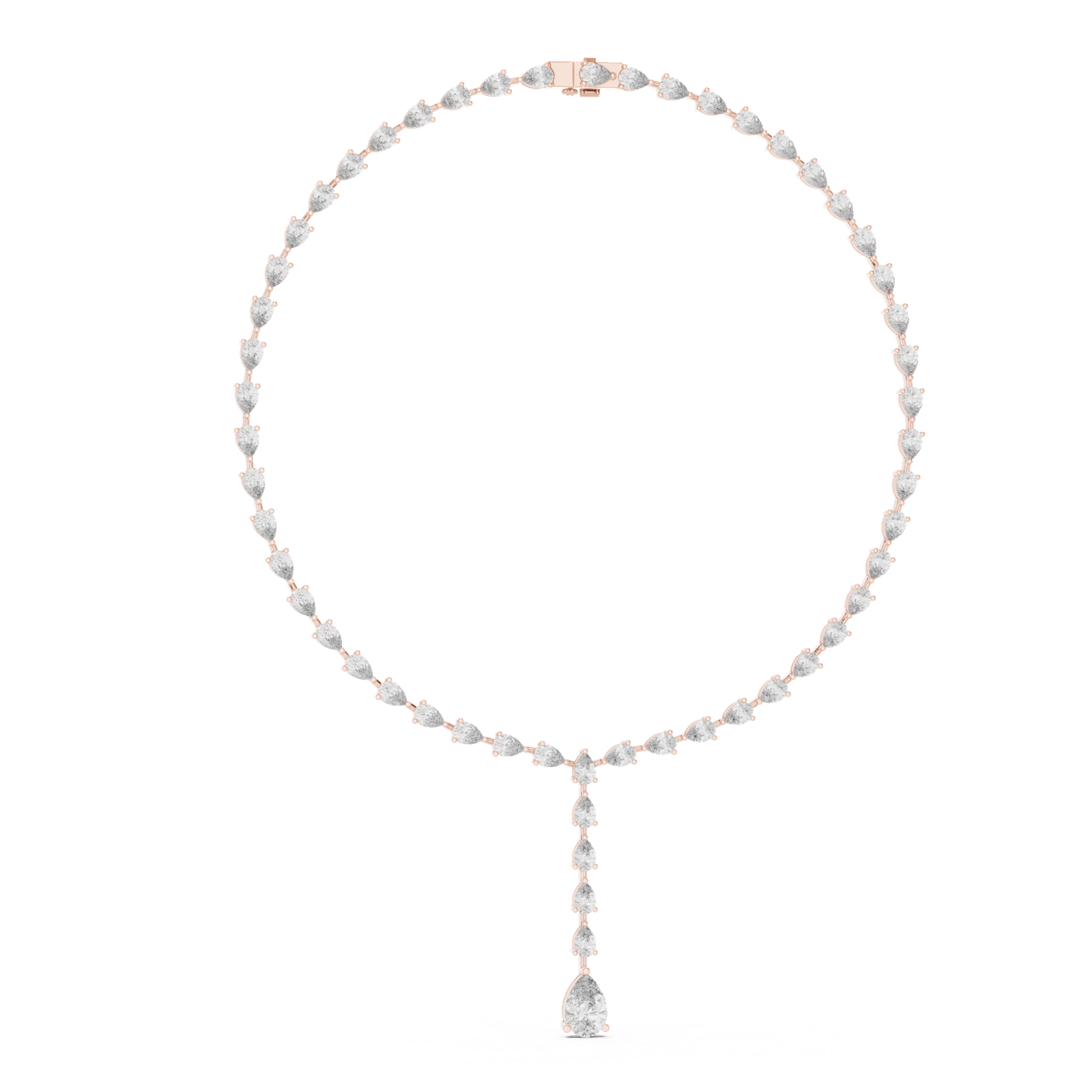 Celestial Pear Drop Diamond Necklace