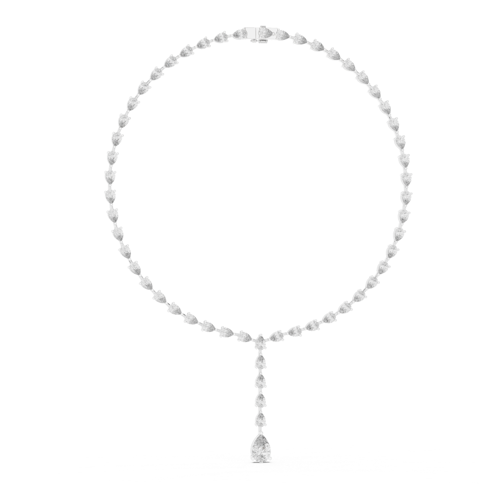 Celestial Pear Drop Diamond Necklace