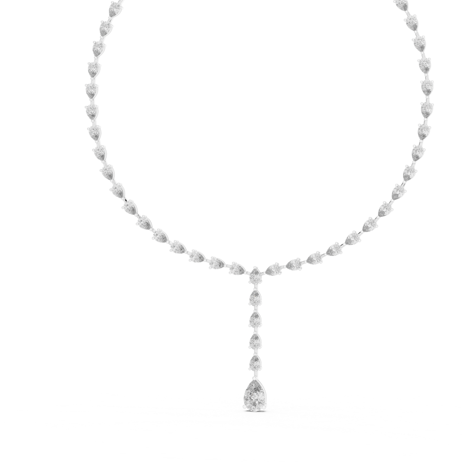 Celestial Pear Drop Diamond Necklace