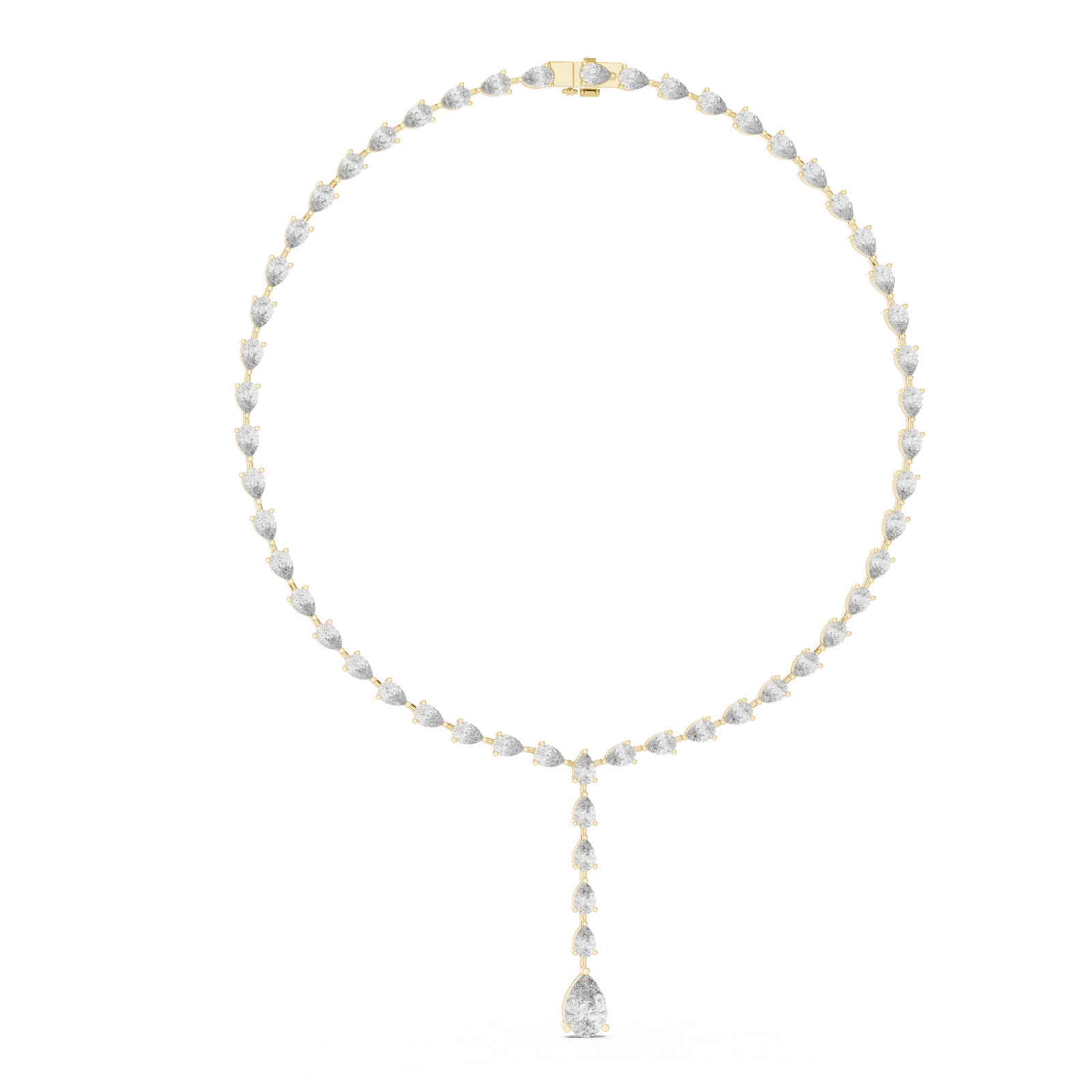 Celestial Pear Drop Diamond Necklace