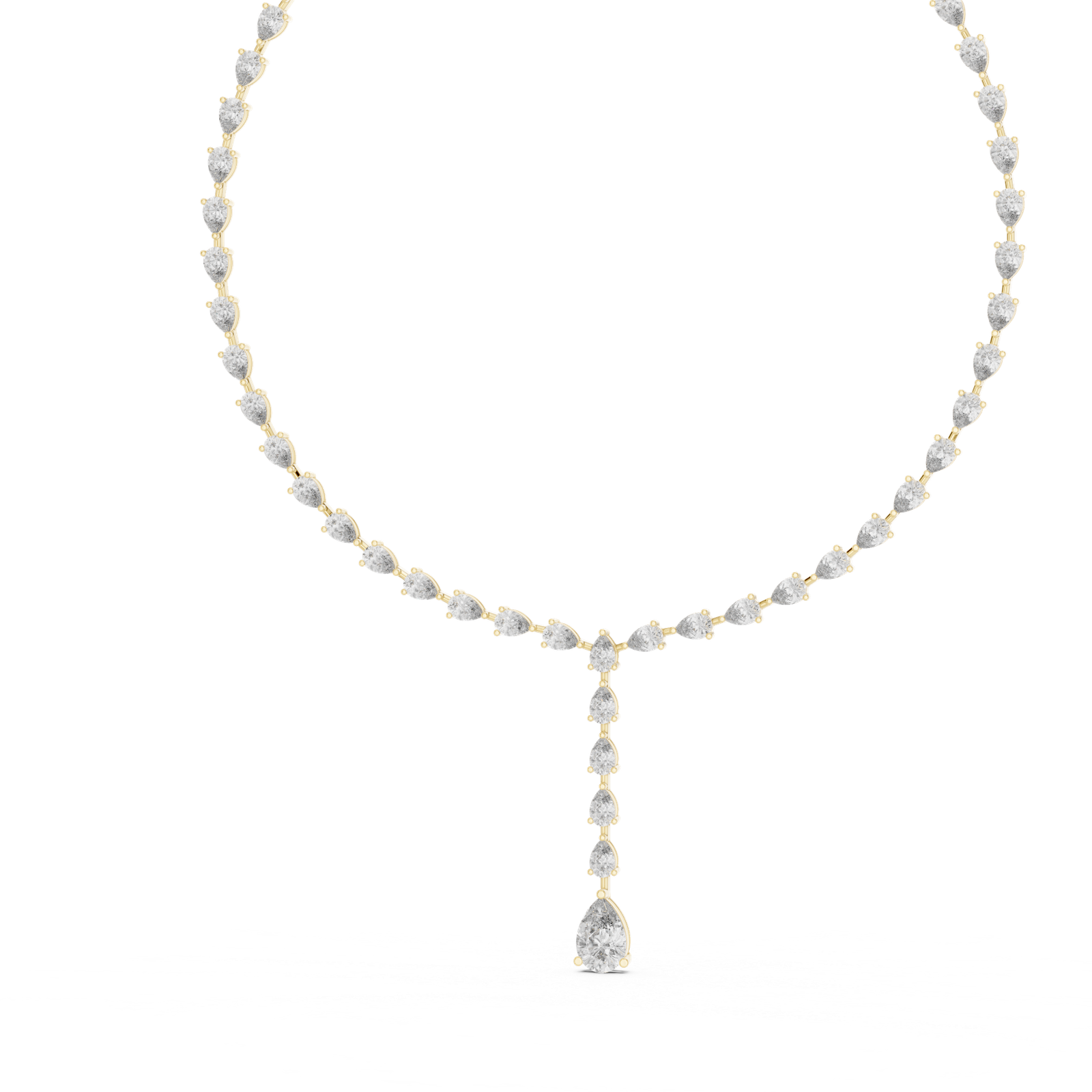 Celestial Pear Drop Diamond Necklace