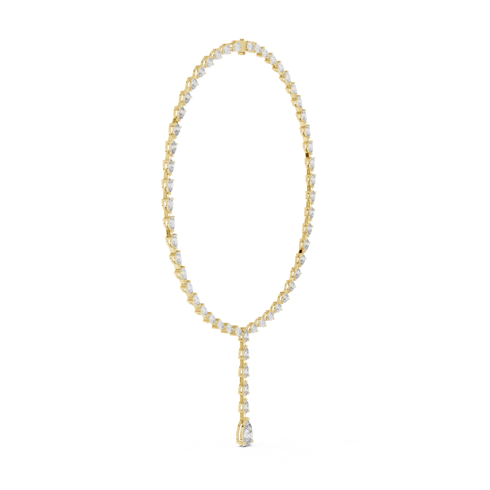 Celestial Pear Drop Diamond Necklace