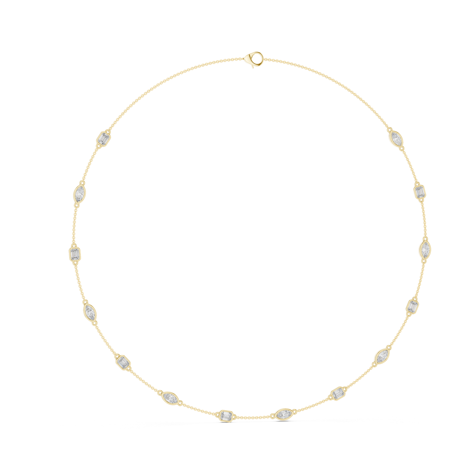 Infinity Diamond Station Necklace