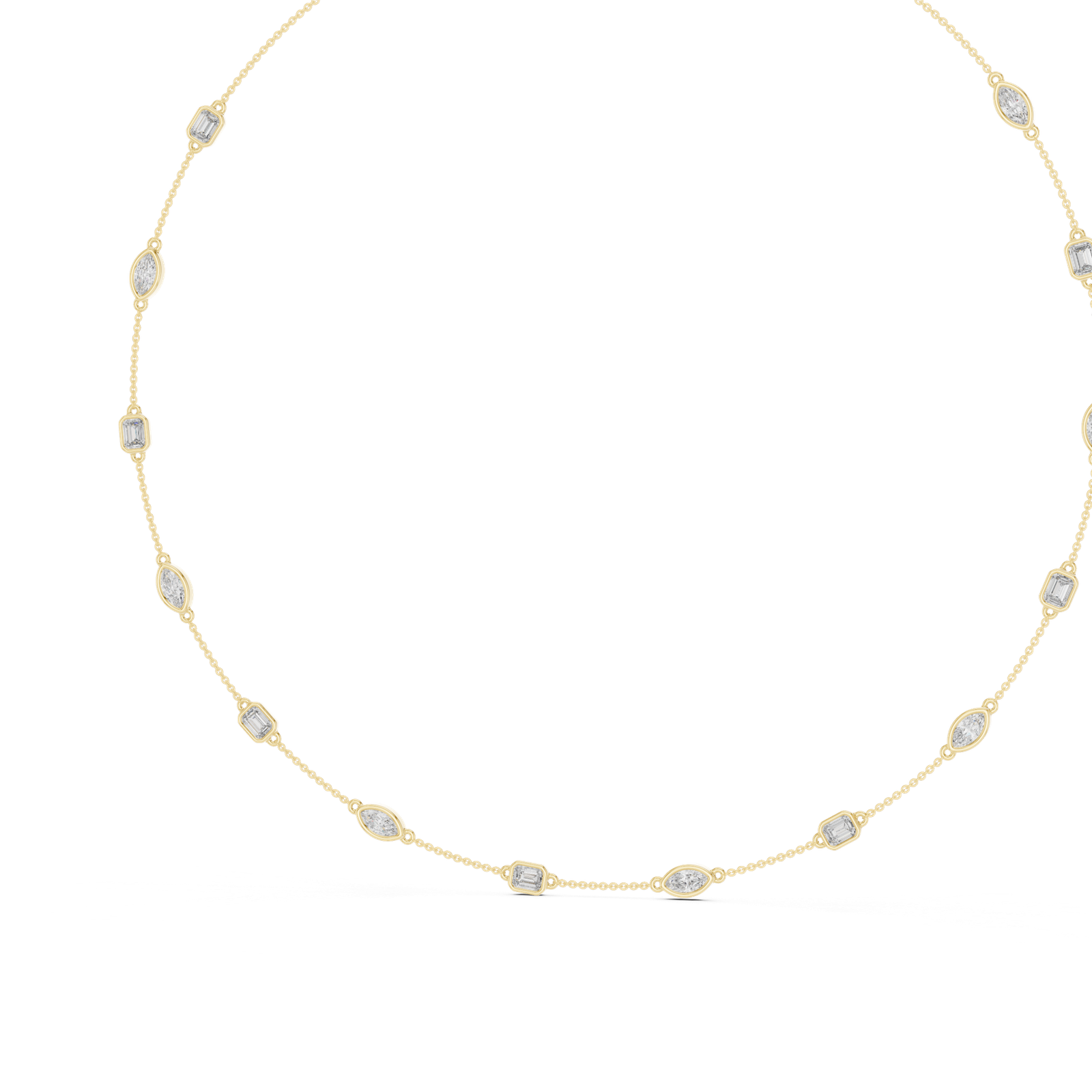 Infinity Diamond Station Necklace