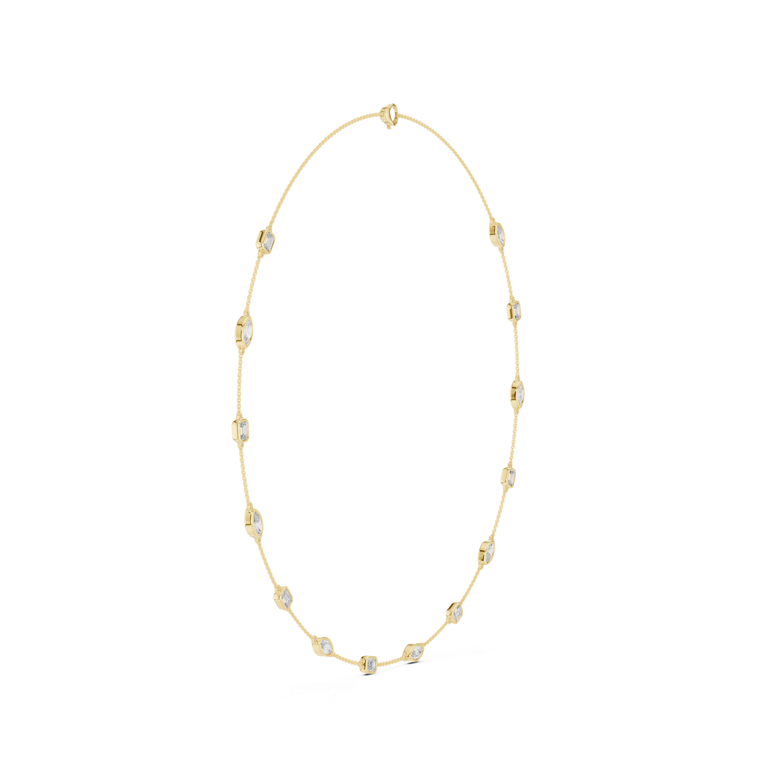 Infinity Diamond Station Necklace