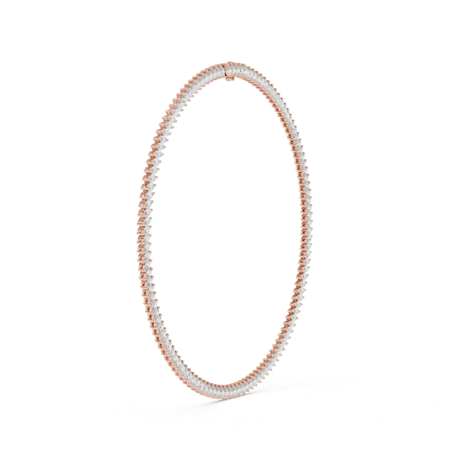 Marquise Diamond Tennis Necklace