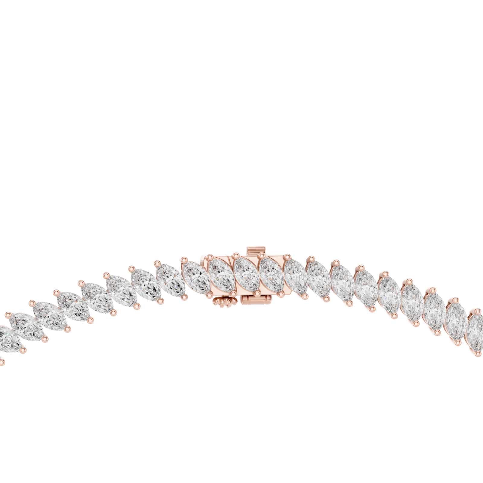 Marquise Diamond Tennis Necklace