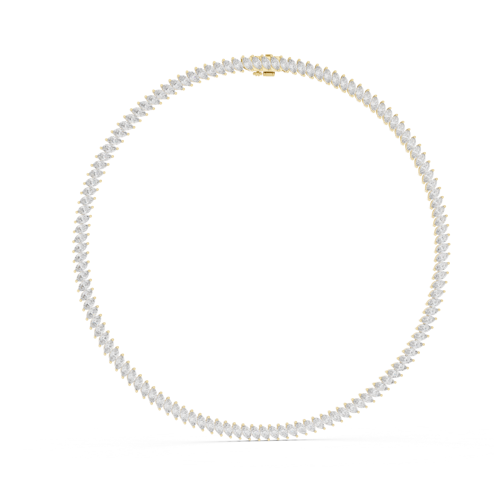 Marquise Diamond Tennis Necklace