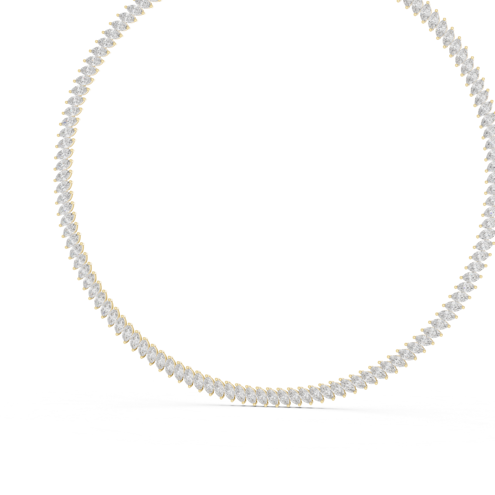 Marquise Diamond Tennis Necklace