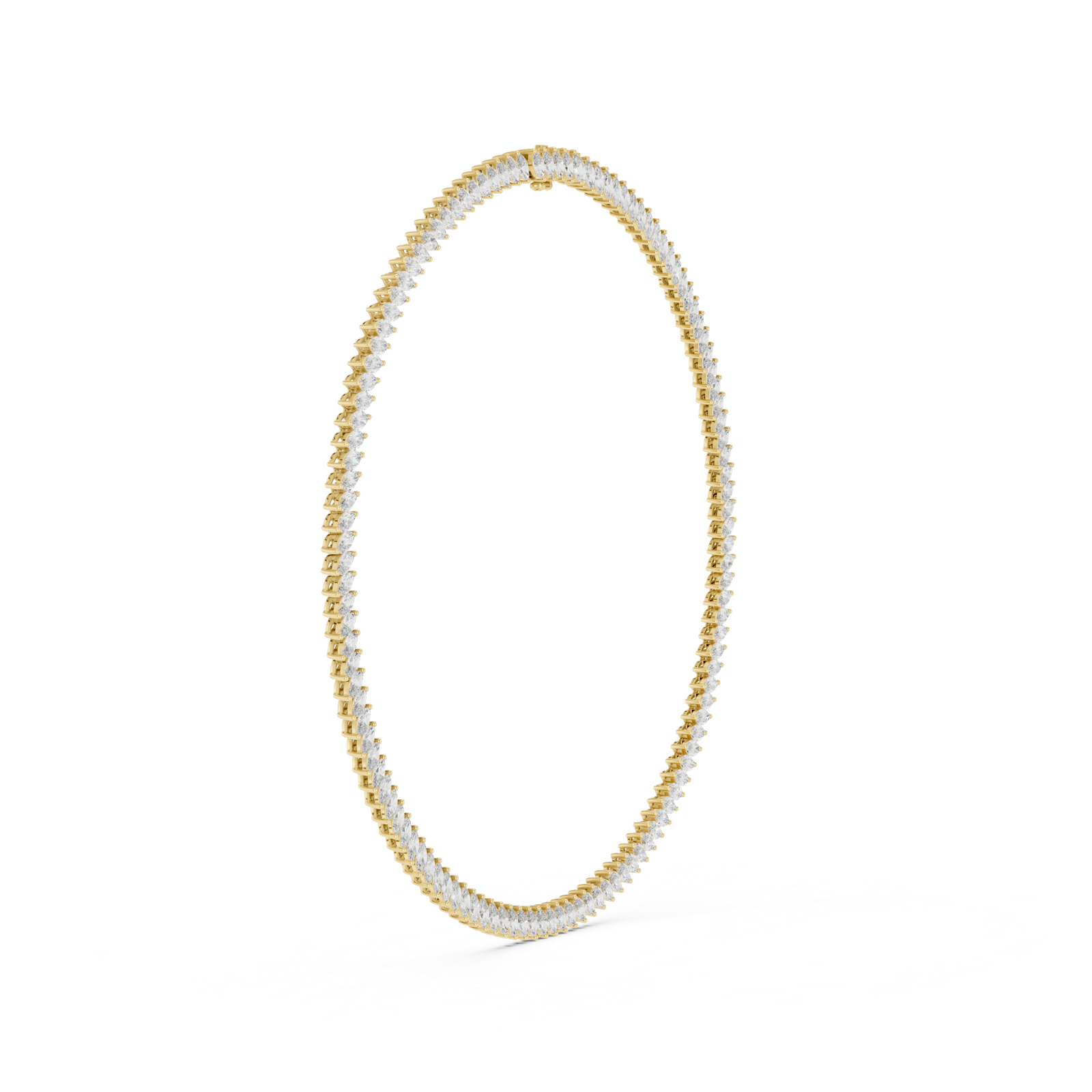 Marquise Diamond Tennis Necklace