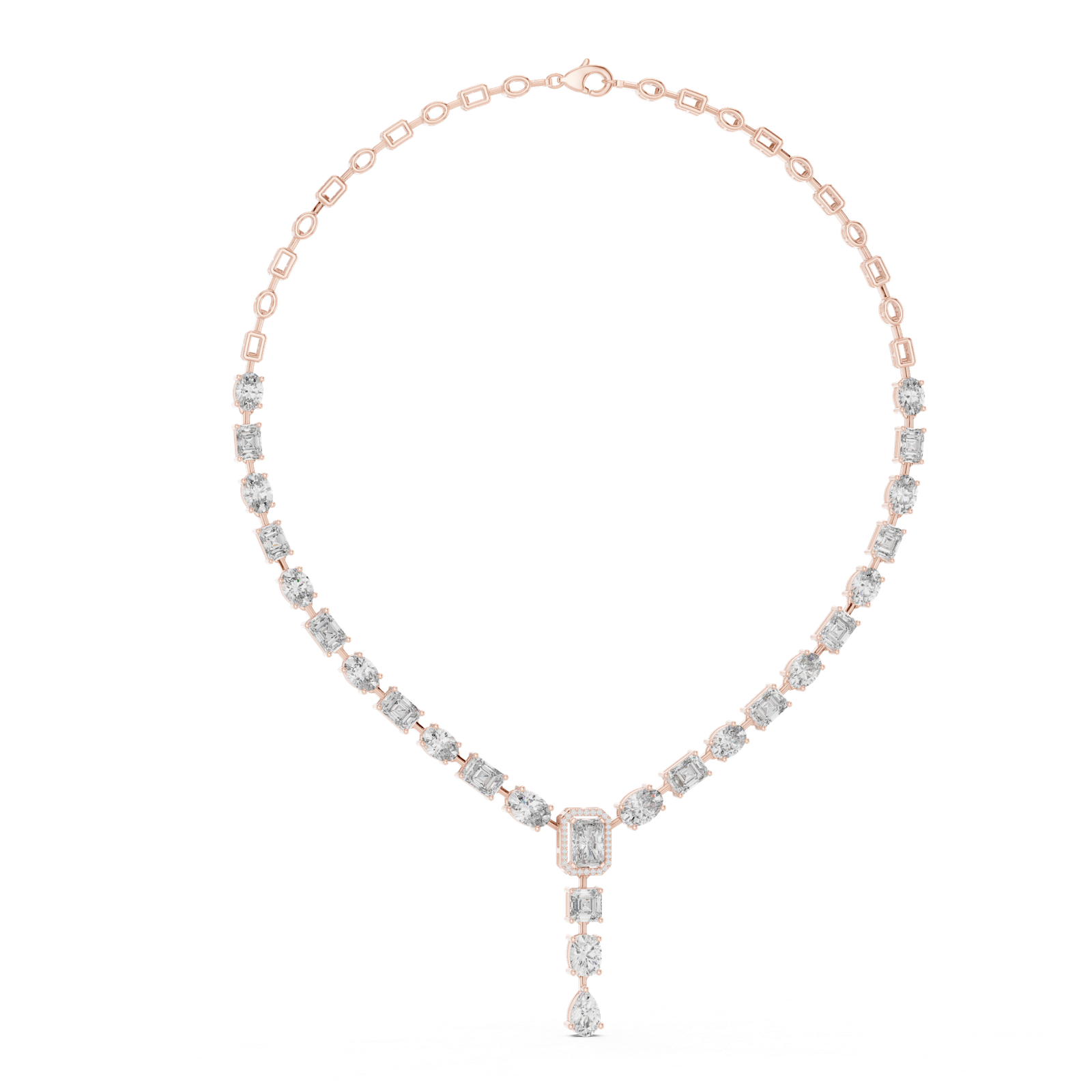 Majestic Multi Shape Diamond Necklace